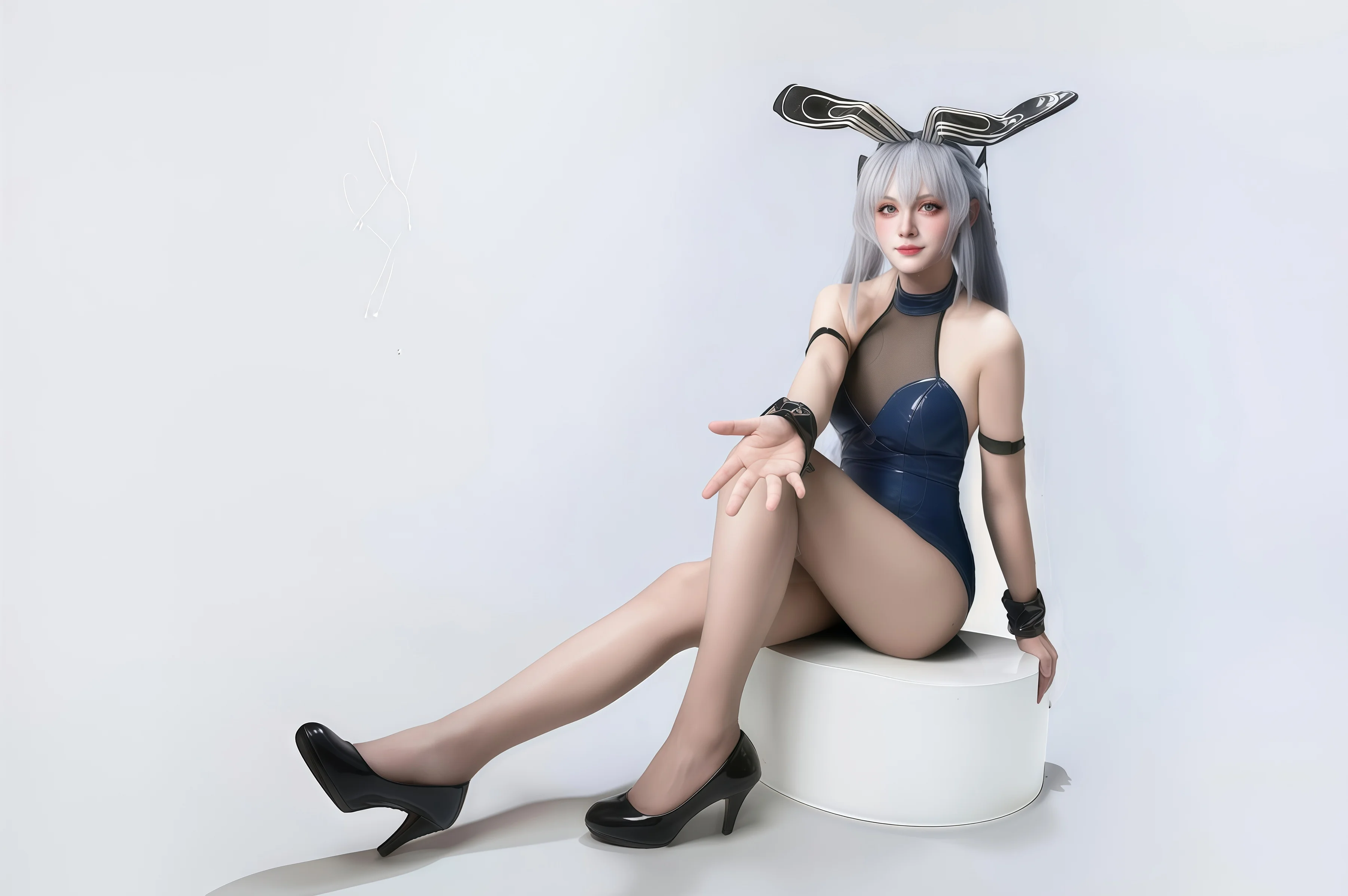 【花园cos】碧蓝航线，Black Dragon的兔女郎形态
