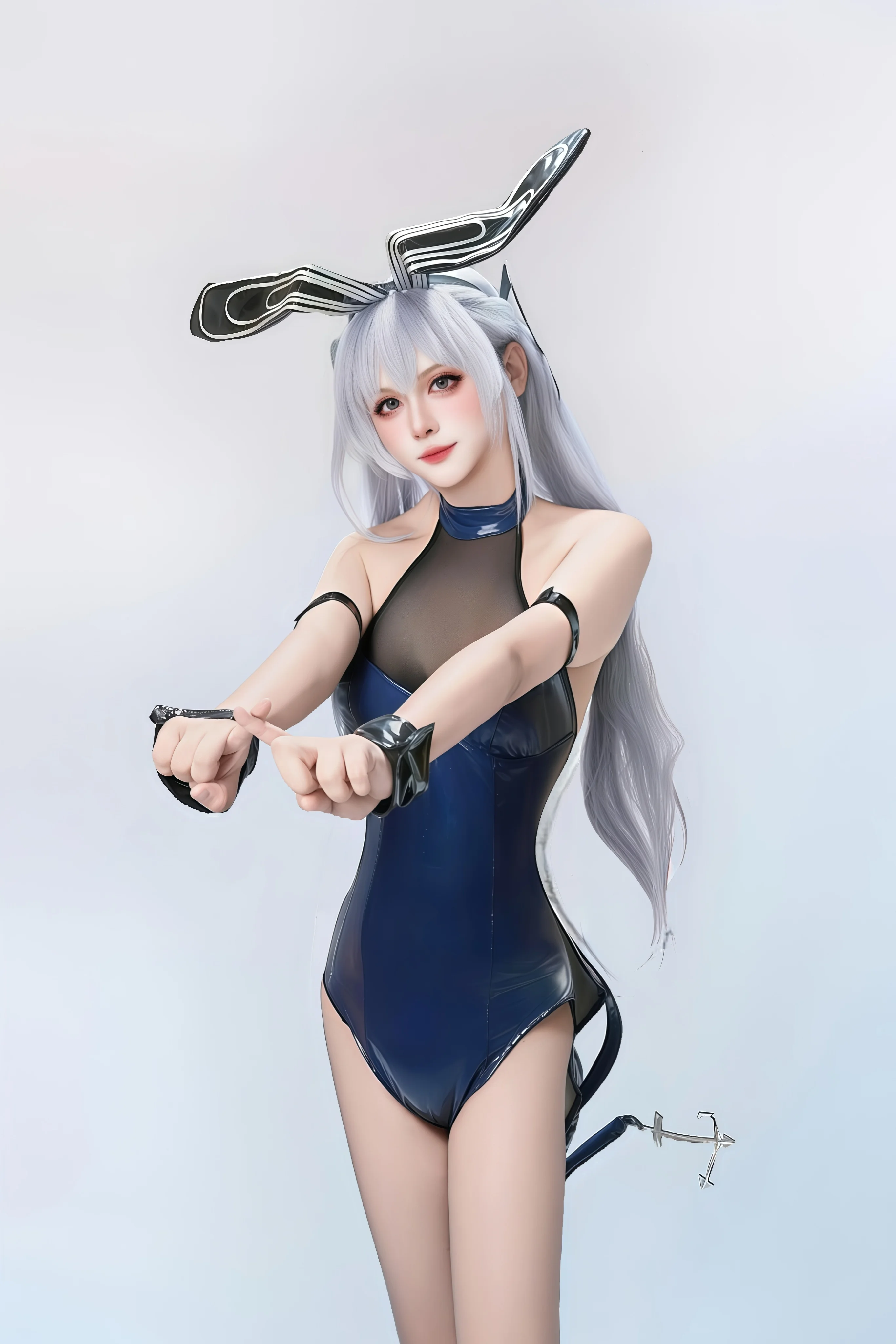 【花園cos】碧藍航線，Black Dragon的兔女郎形態 - 第 5 張