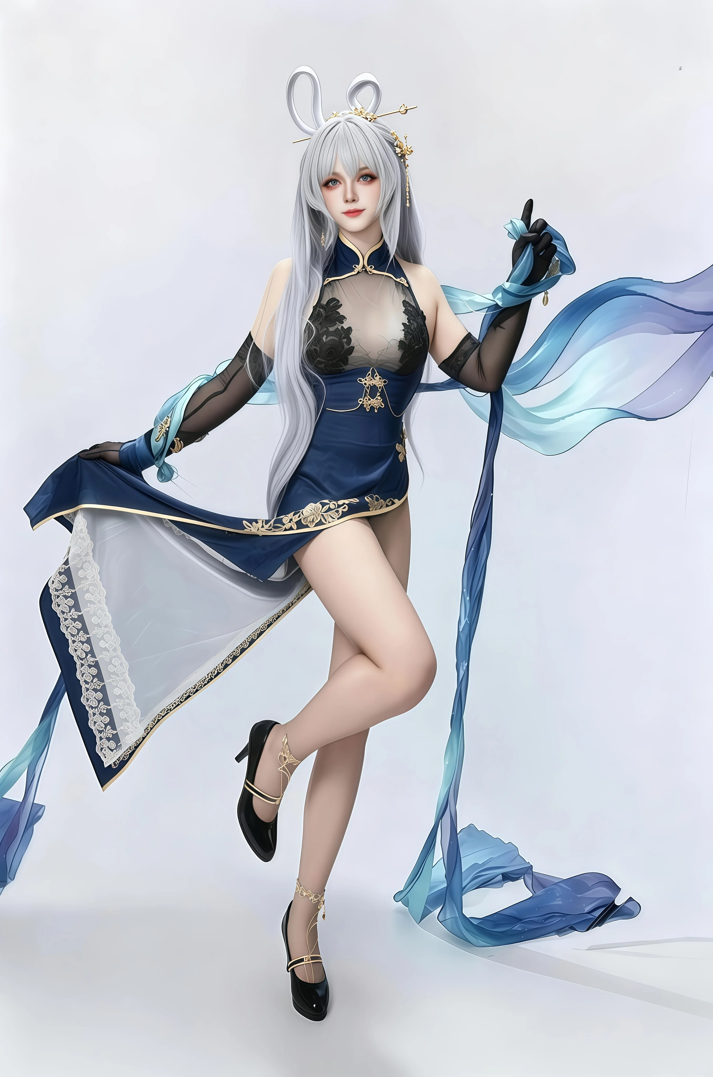 【花园cos】碧蓝航线，白鹰的Black Dragon来啦 - 第 1 张
