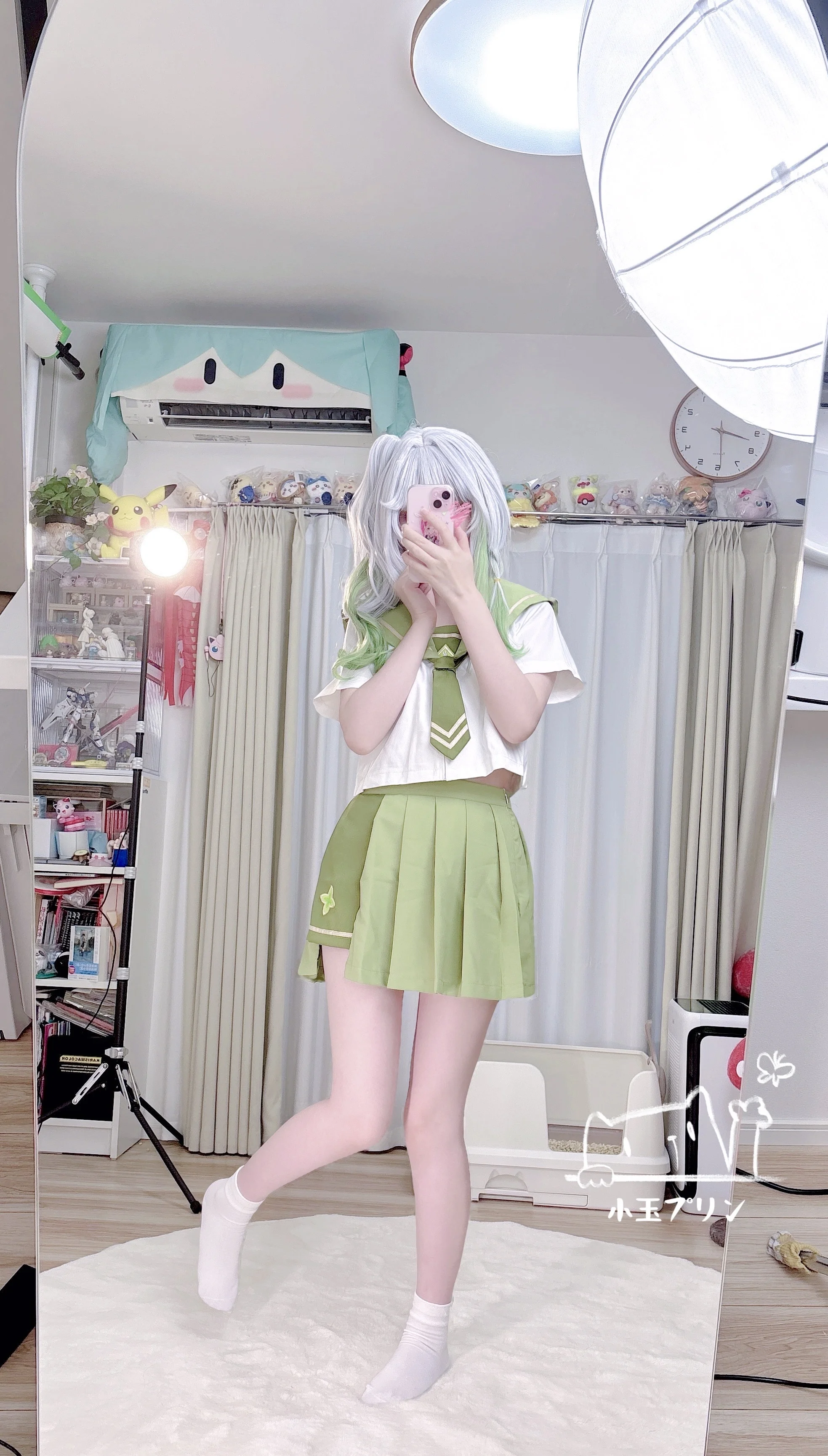 【纳西妲cos】原神水手服小草神的居家感拍摄