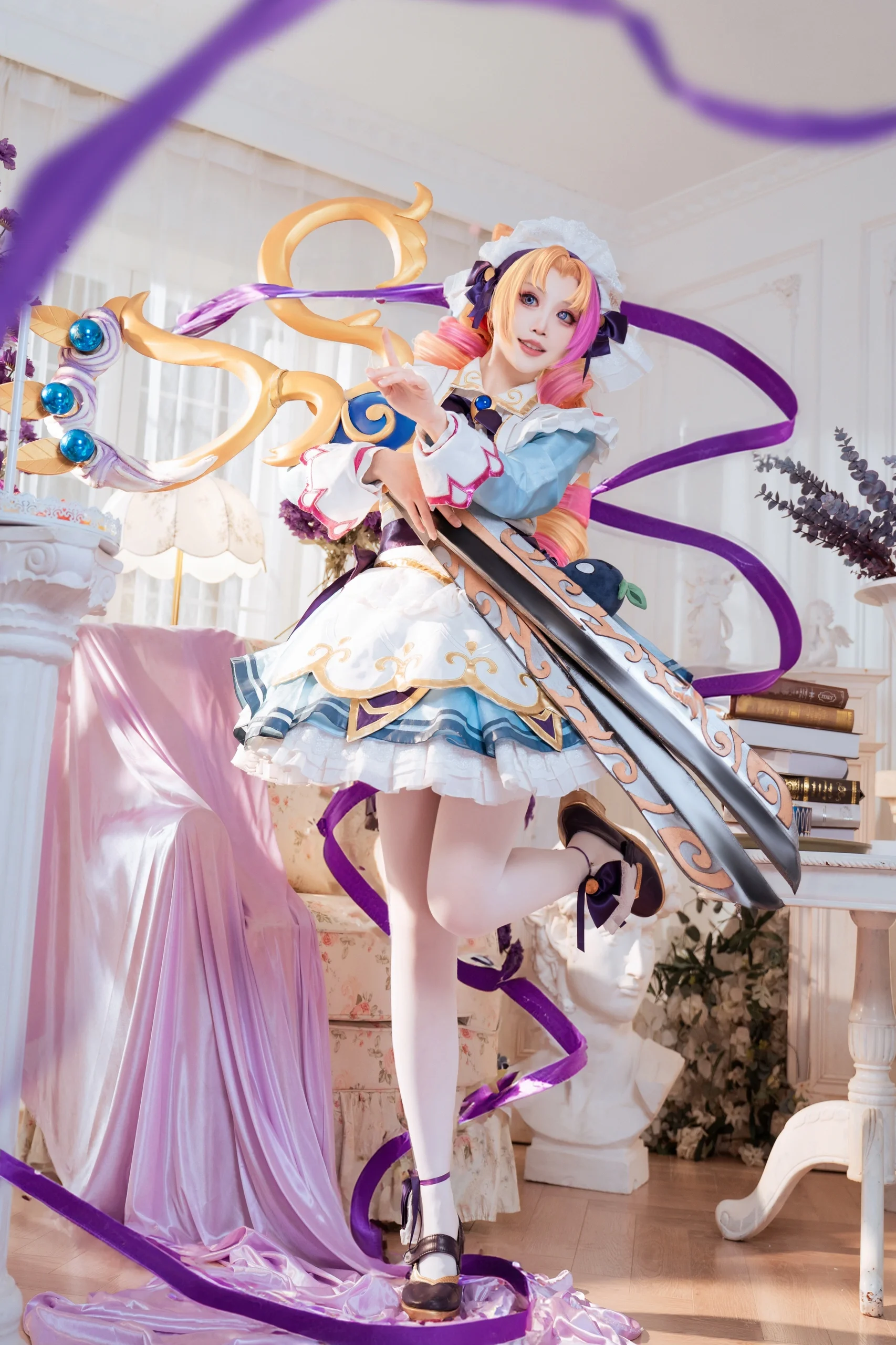 【格温cos】英雄联盟里大剪刀道具的拍照实战分享 - 第 1 张