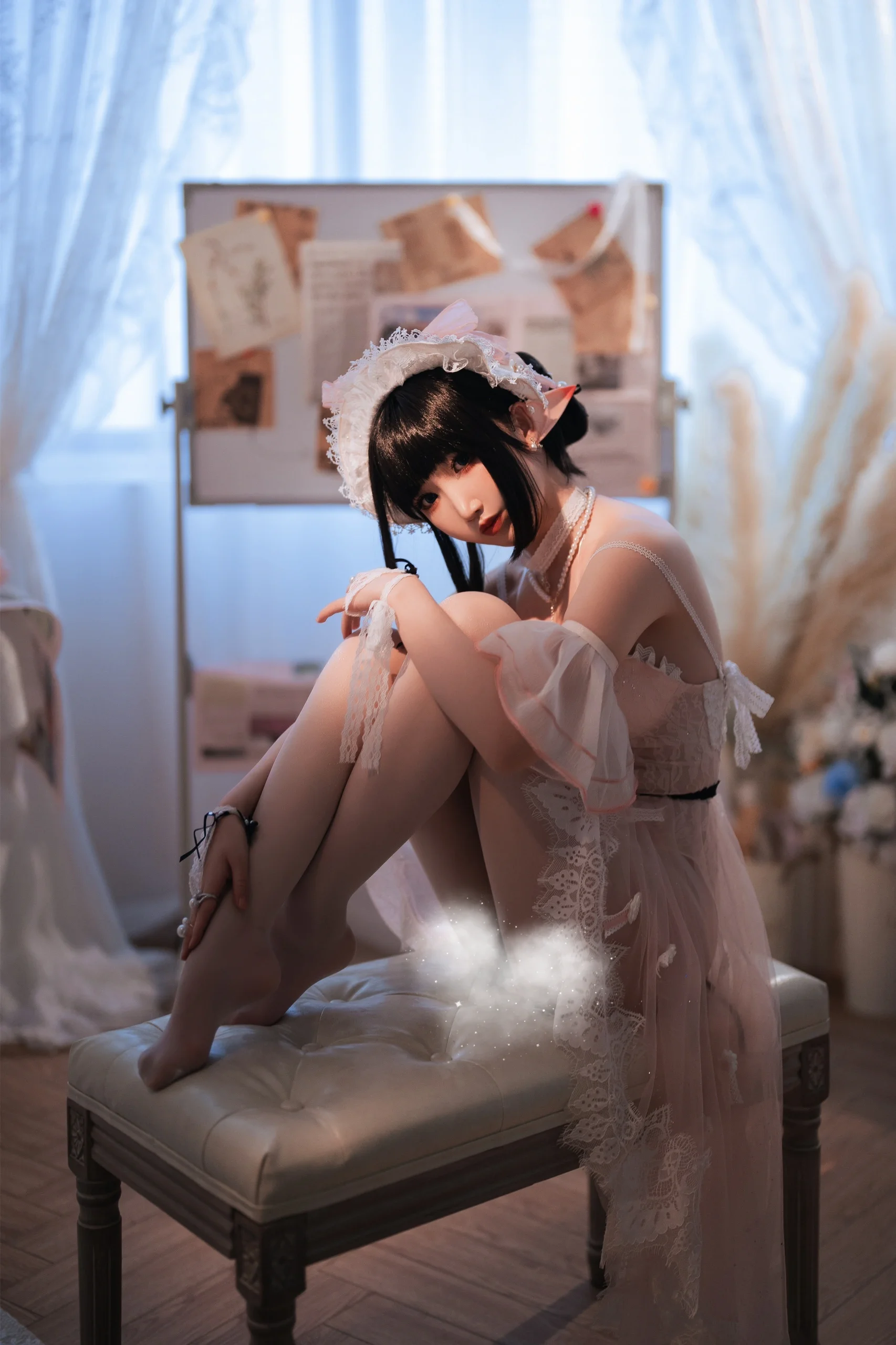 【ユーネクテス コスプレ】バレエのトウシューズがエルフ耳と出会うとき、ハードコアなポージング记录 - 2 枚目