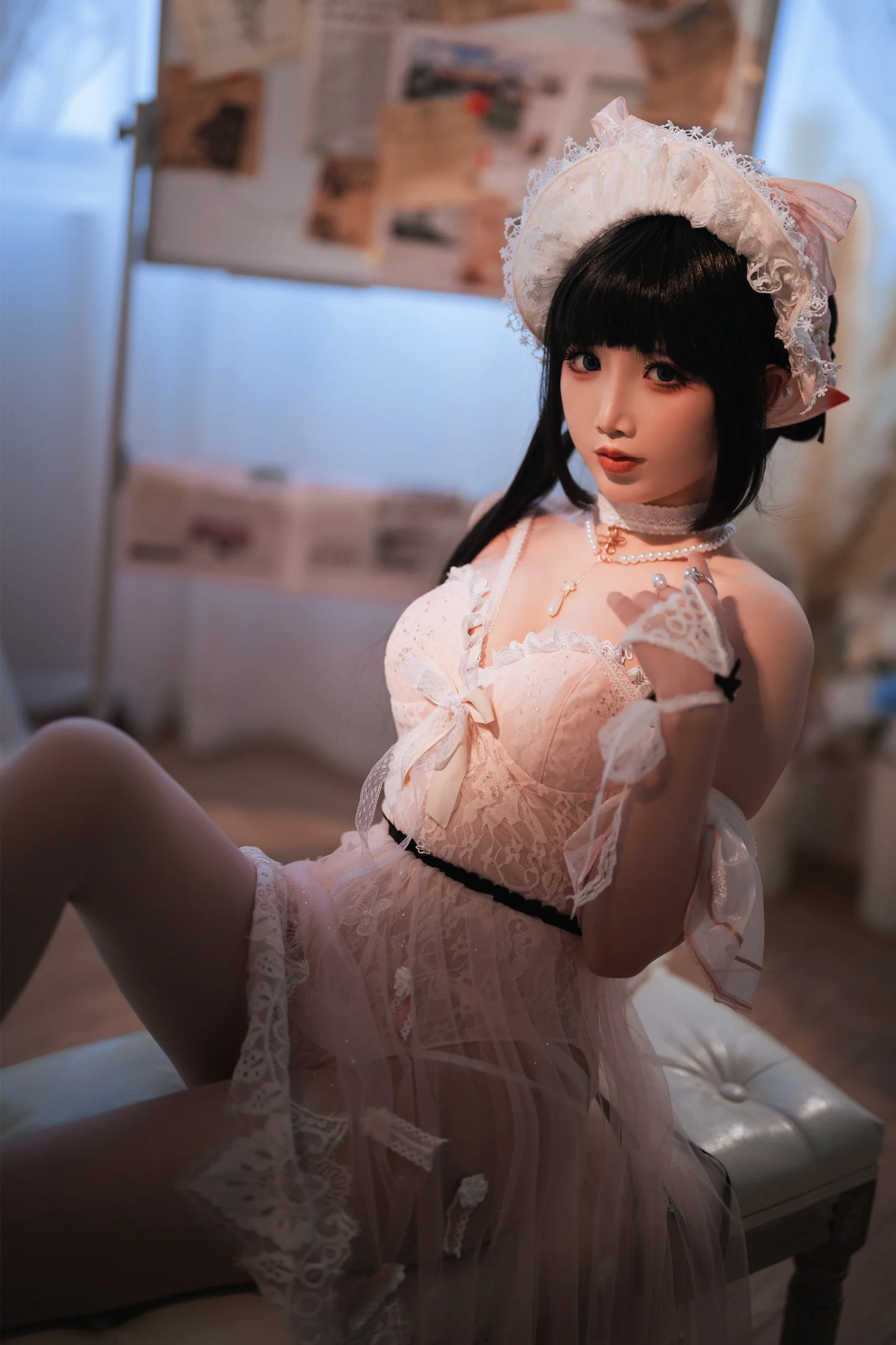 【ユーネクテス コスプレ】バレエのトウシューズがエルフ耳と出会うとき、ハードコアなポージング记录 - 5 枚目