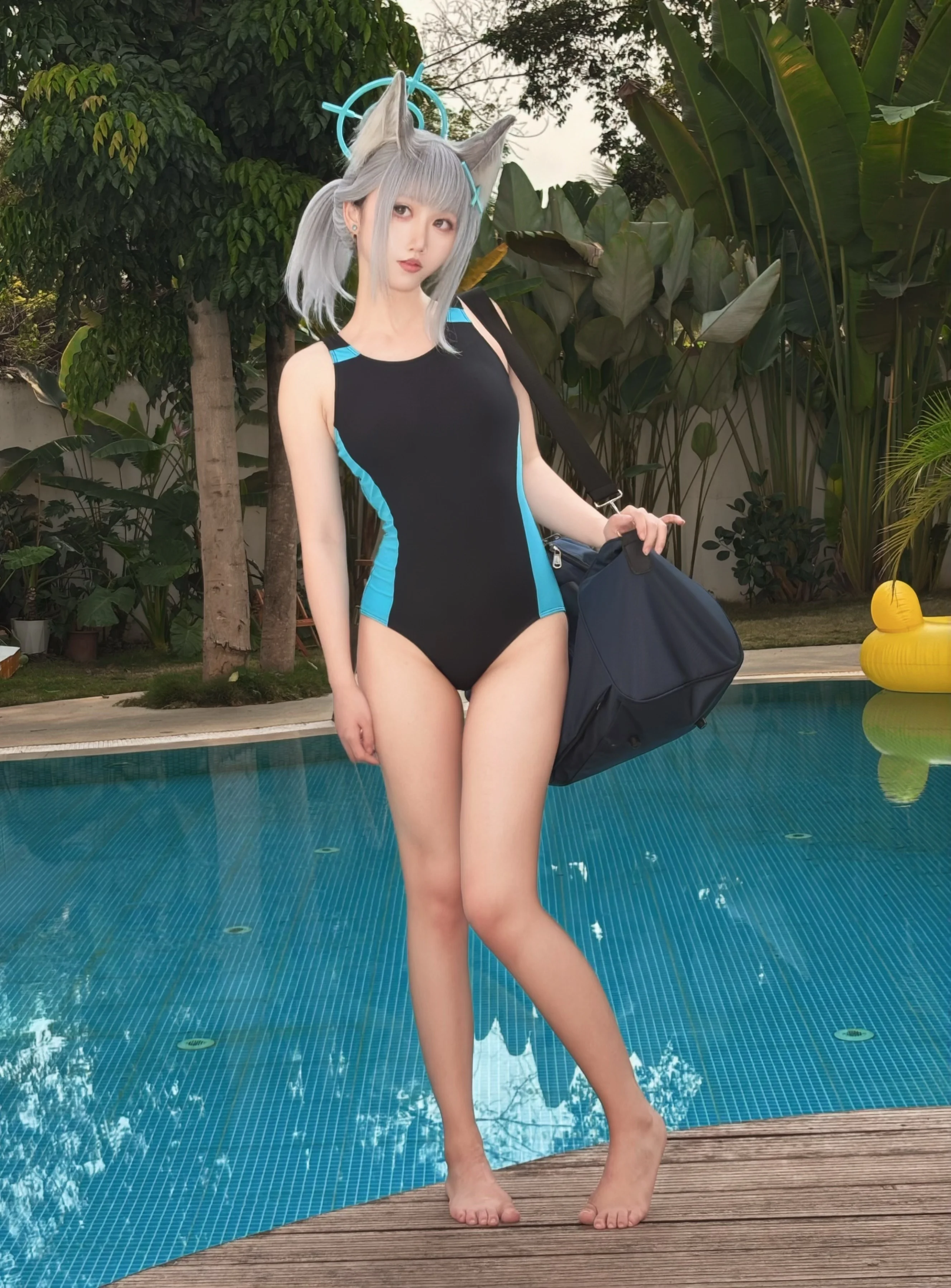 【砂狼白子cos】蔚蓝档案，今日份泳池营业记录 - 第 1 张