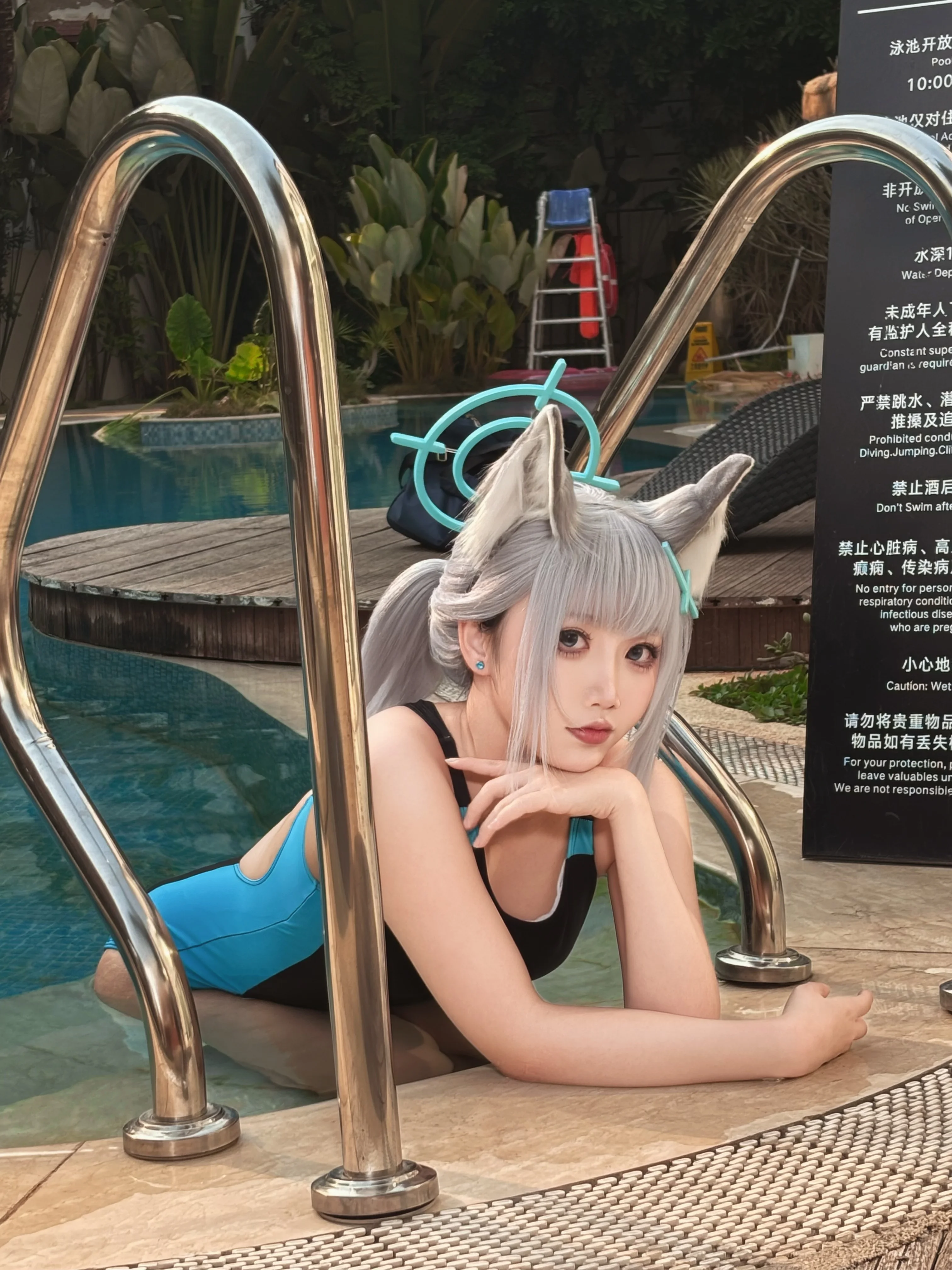 【砂狼白子cos】蔚蓝档案，今日份泳池营业记录 - 第 3 张