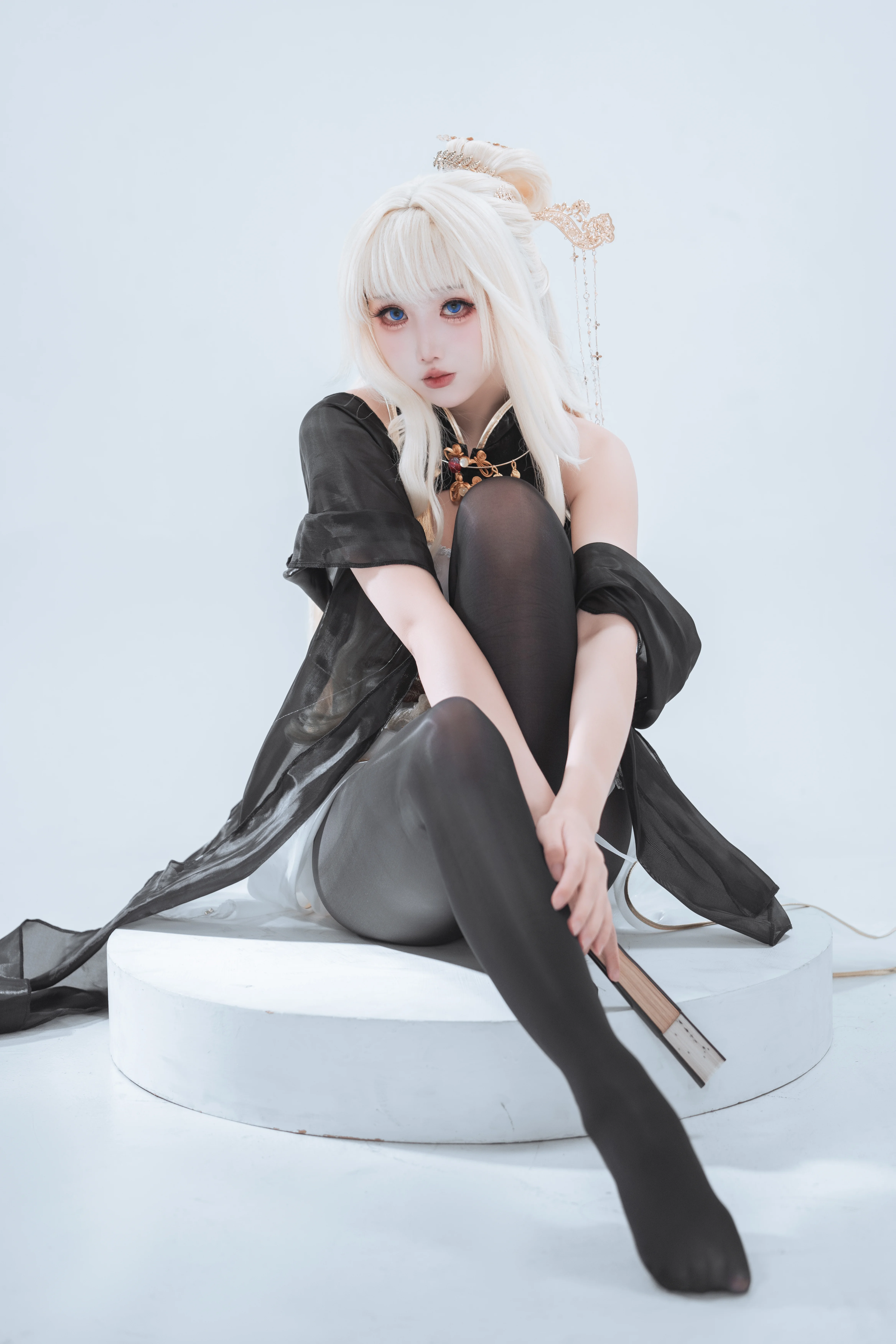 【皇冠cos】胜利女神旗袍二创，清冷白毛的别样魅力 - 第 3 张