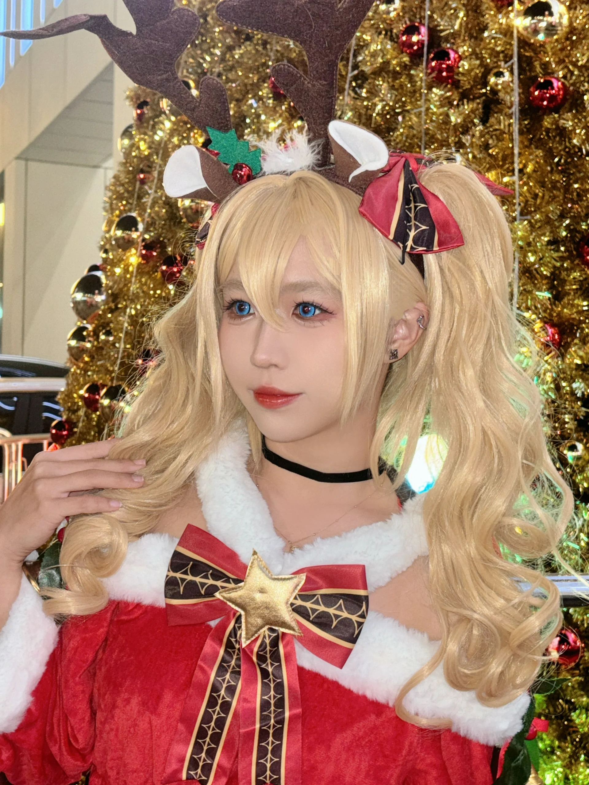 【芭芭拉cos】原神里的蒙德偶像，提前带来圣诞温暖 - 第 3 张