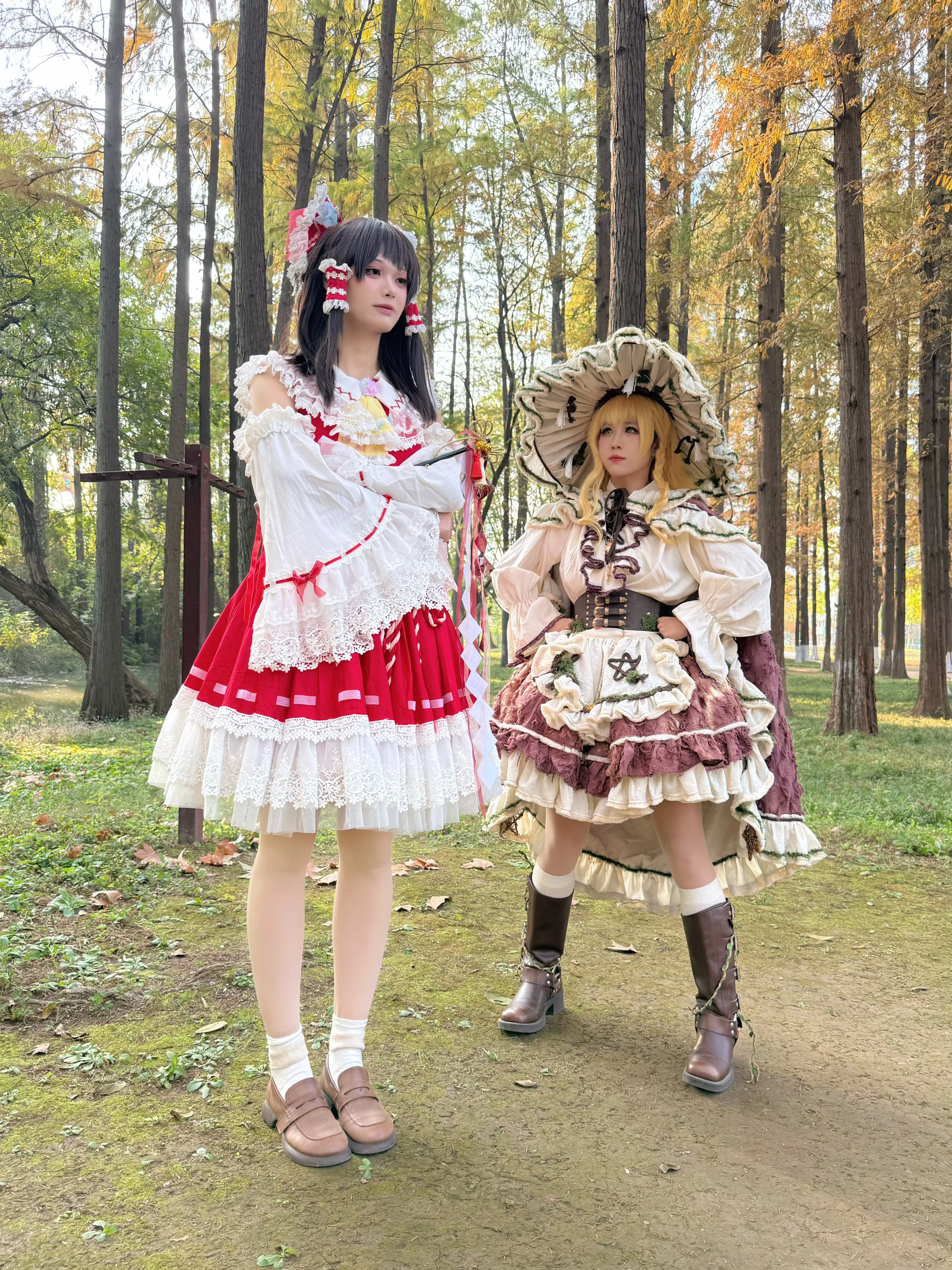 【博丽灵梦cos】与魔理沙的身高差极限互动指南