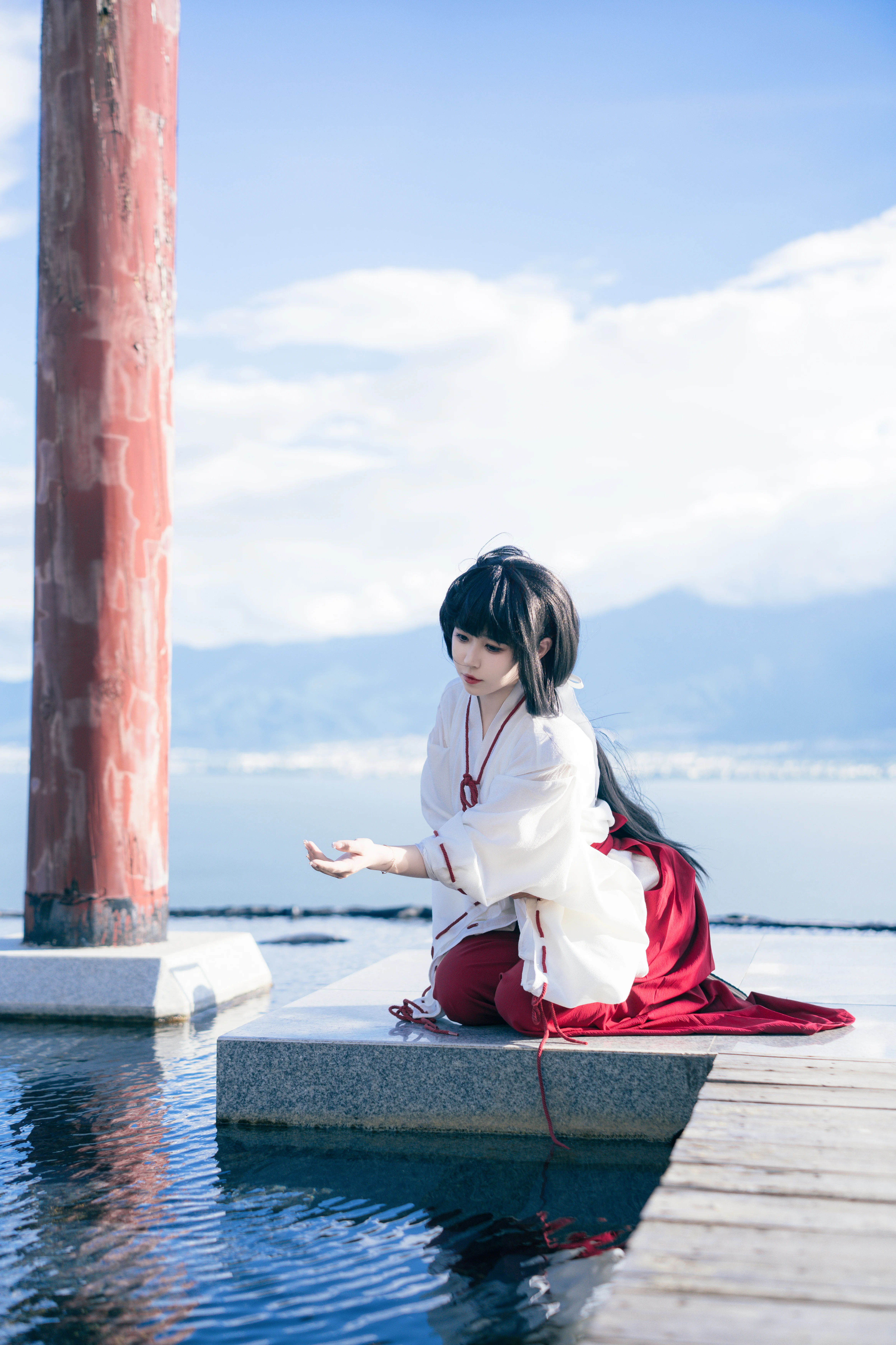 【桔梗cos】犬夜叉：这片山水与巫女服适配度拉满 - 第 2 张