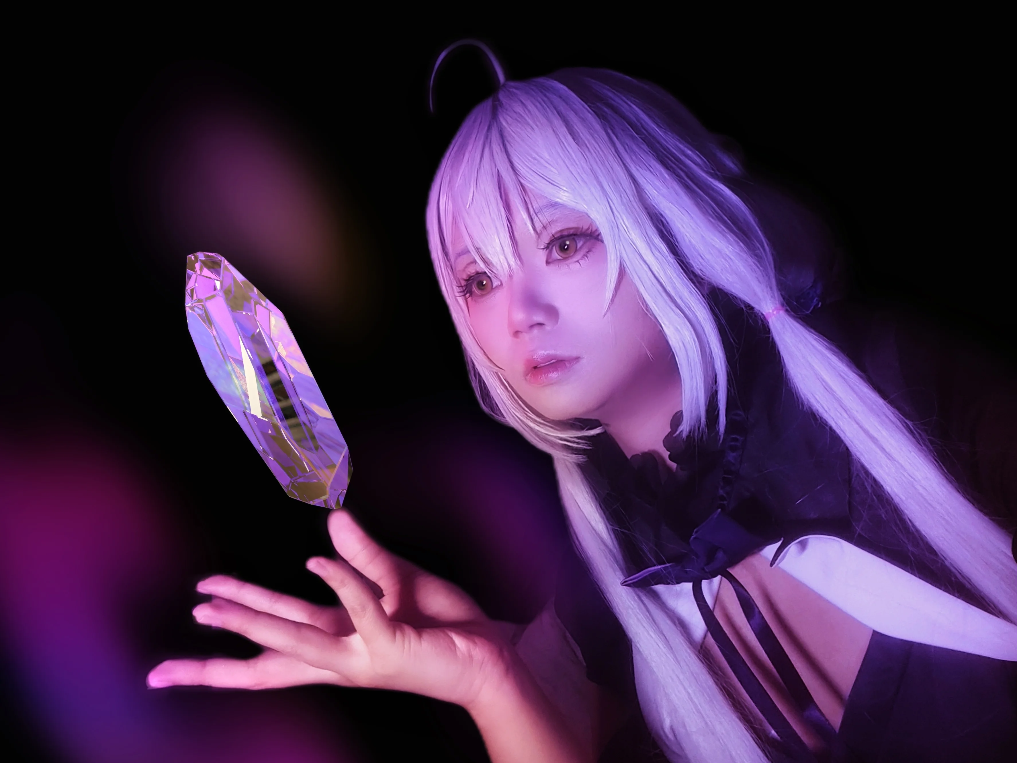【星尘cos】五维介质街头漫步，银发紫裙的日常记录 - 第 7 张