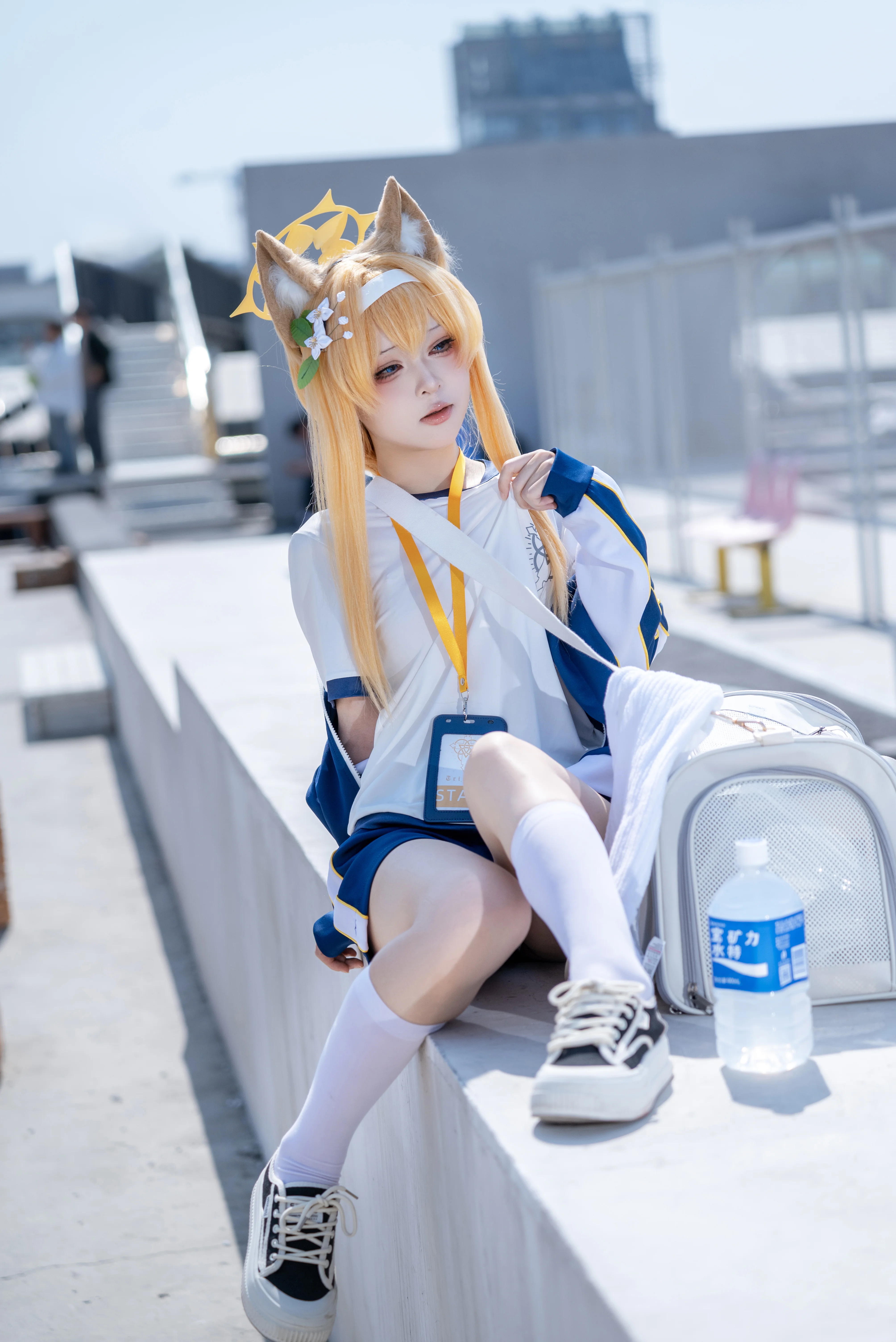 [Iochi Mari cosplay] Blue Archive Mari (Track) Sunny Outdoor Record