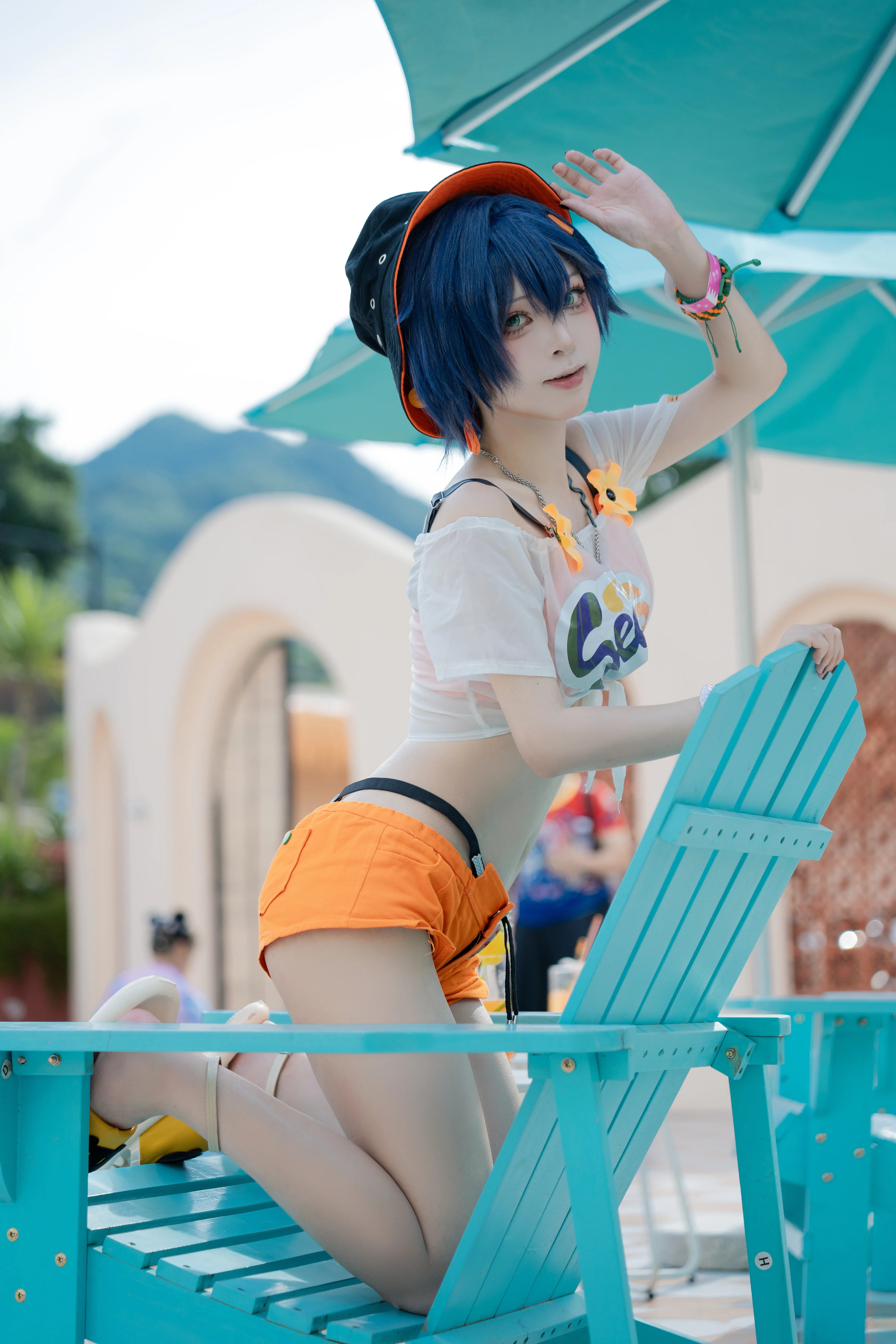 【绝区零玲cos】泳池边的夏日清透感 - 第 2 张