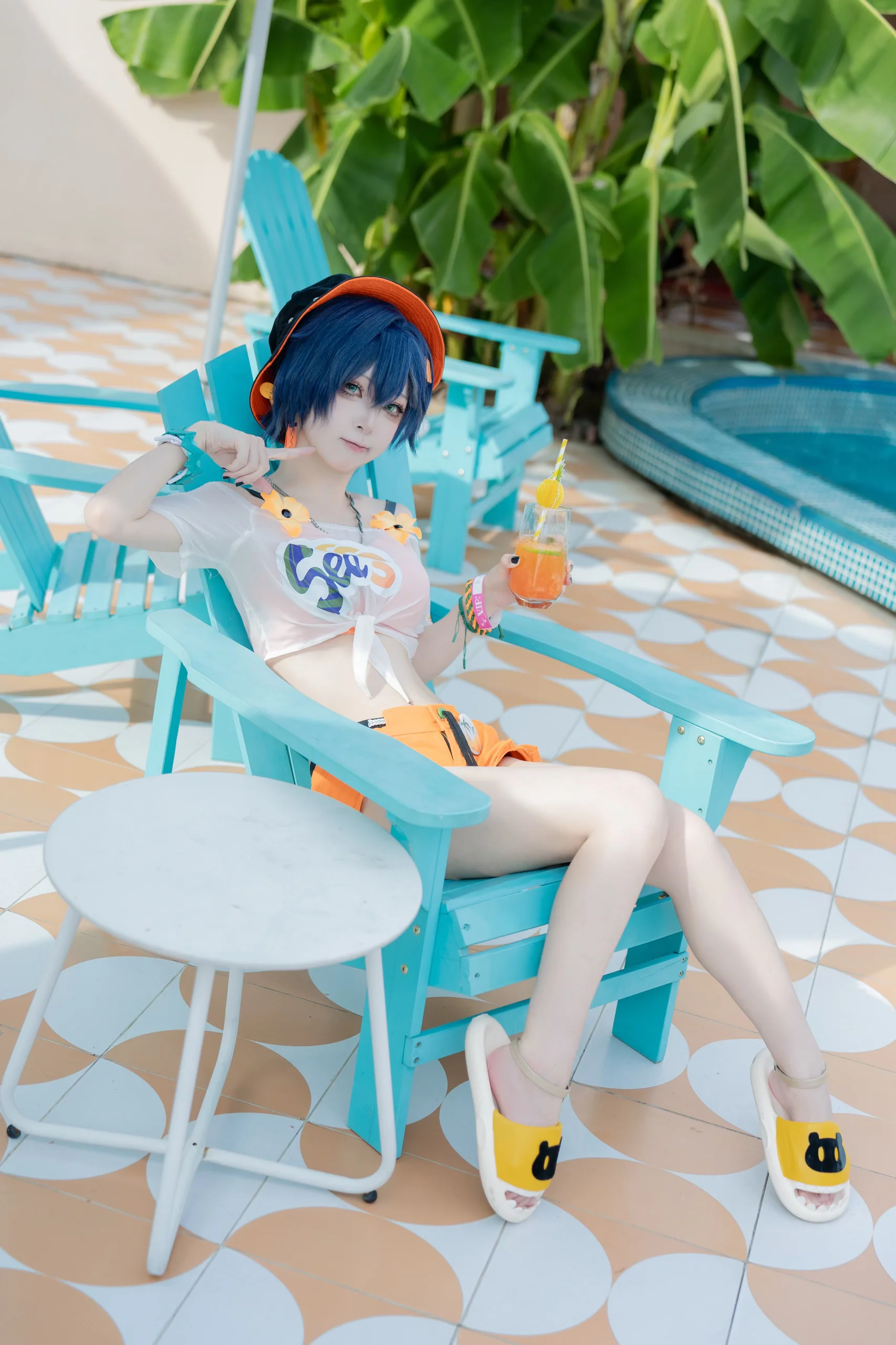 【绝区零玲cos】泳池边的夏日清透感