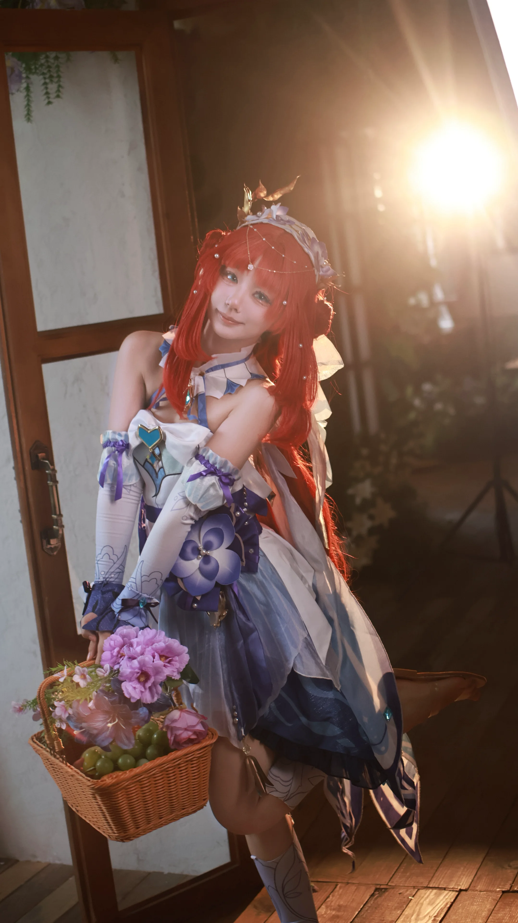 【妮露cos】被花丛环绕的阳光时刻 - 第 4 张