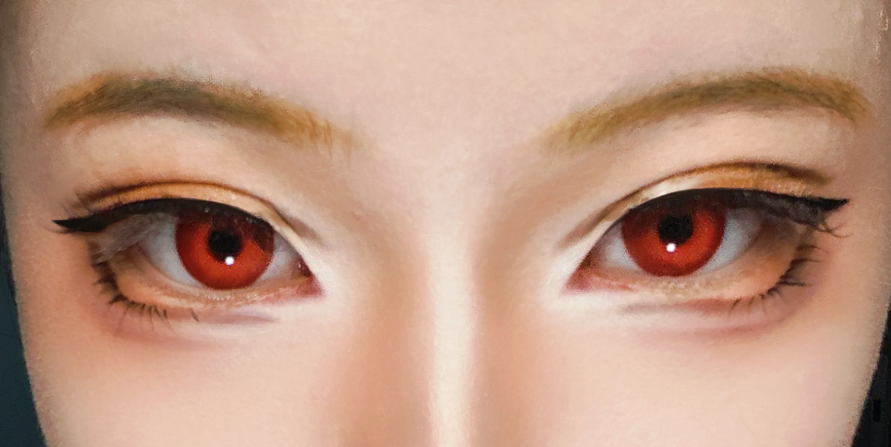 【伊地知星歌cos】纯粹红瞳的眼妆存档，孤独摇滚妆造细节解析
