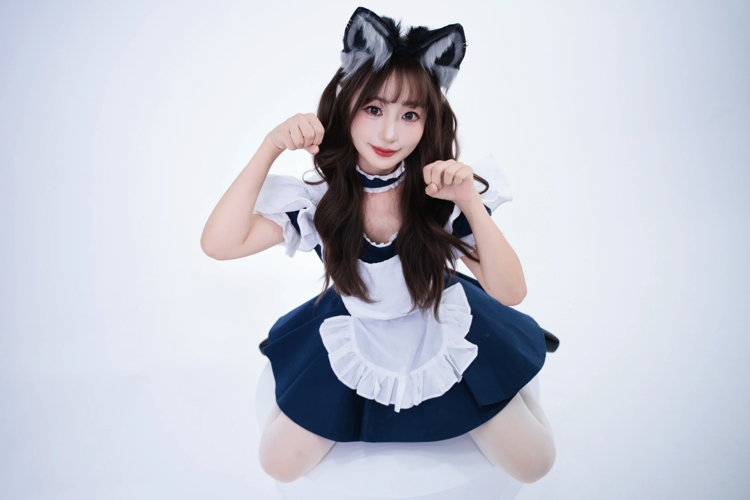 A Vibrant Catgirl Maid Outfit Pose Reference Set - Image 8