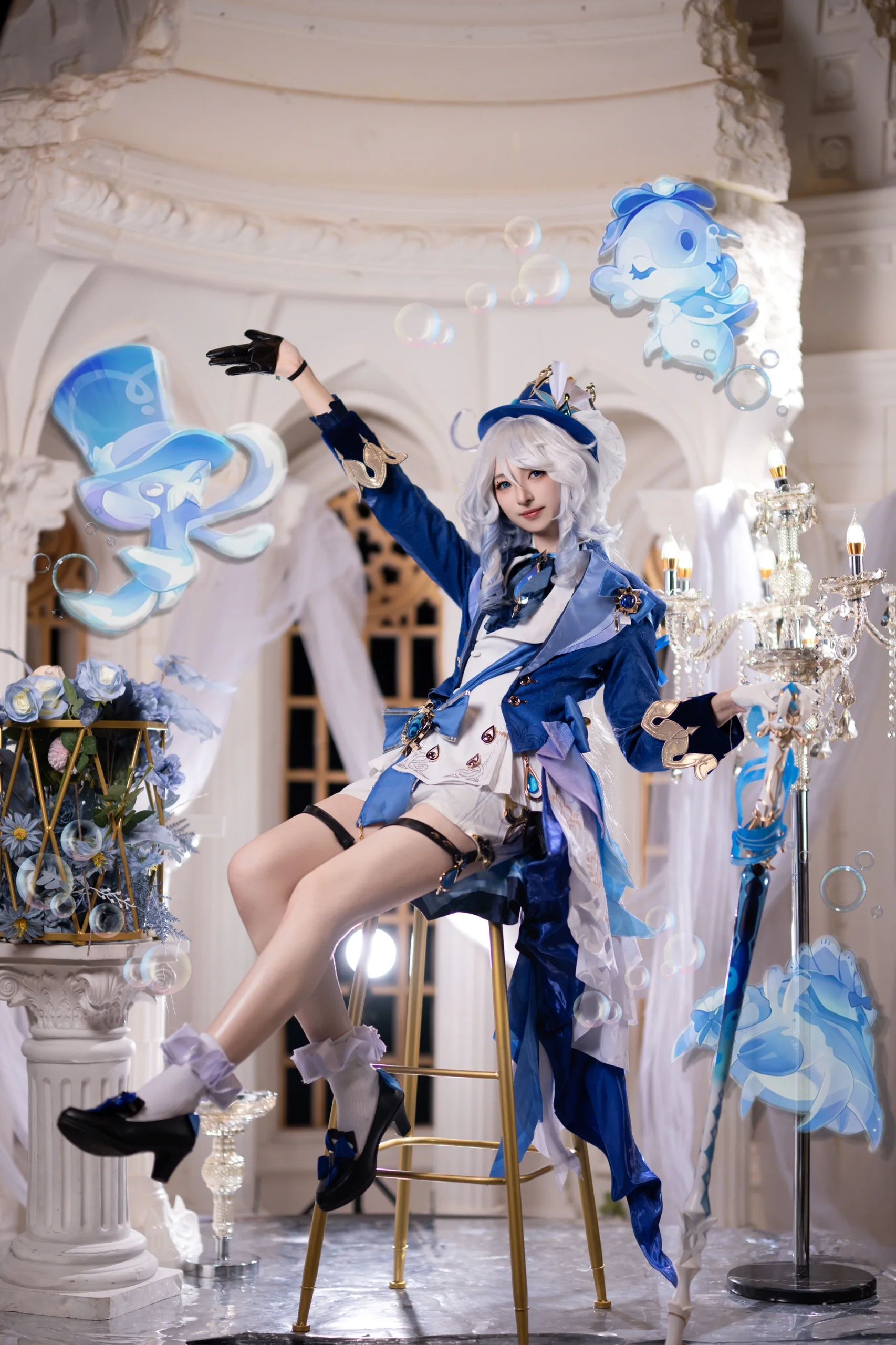 【芙宁娜cos】生日当天的自由与优雅 - 第 3 张