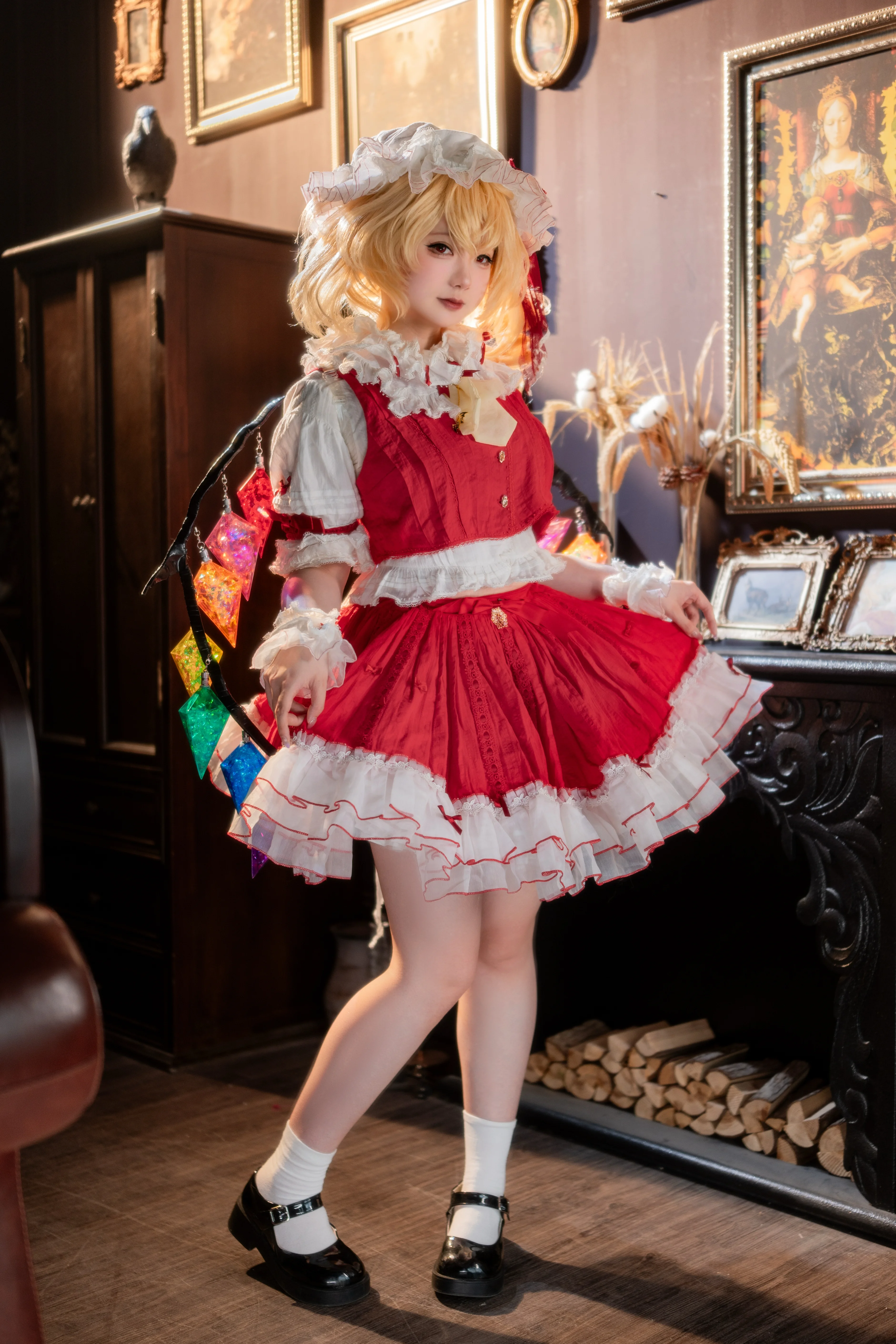 【芙兰朵露cos】东方project的红魔馆妹妹日常