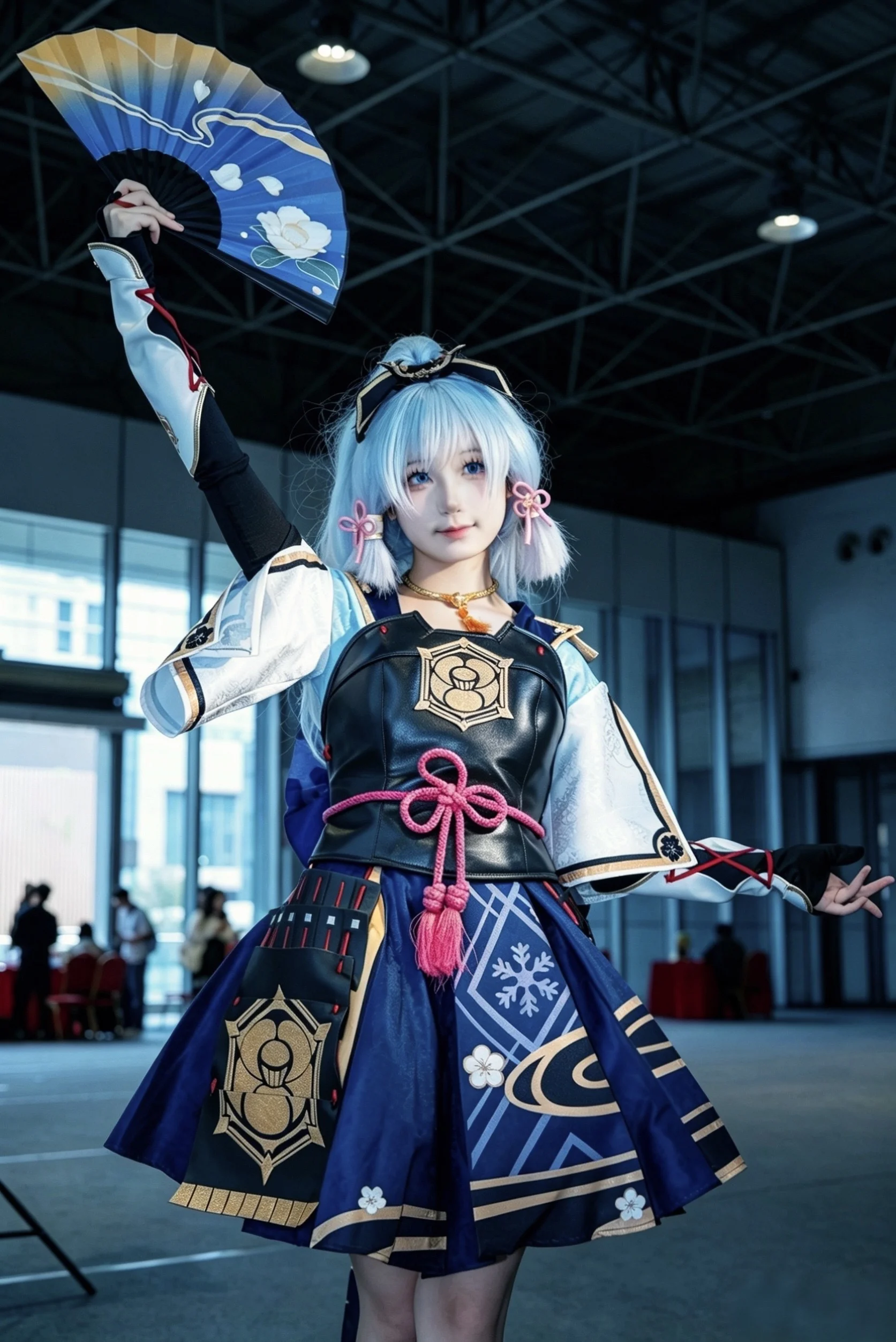 [Kamisato Ayaka Cosplay] Frost and Snow Dance of the Heron Princess - Image 1
