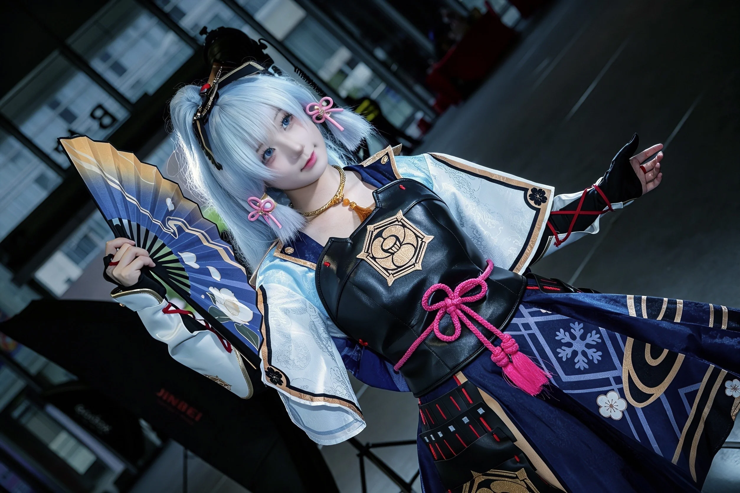 [Kamisato Ayaka Cosplay] Frost and Snow Dance of the Heron Princess - Image 2
