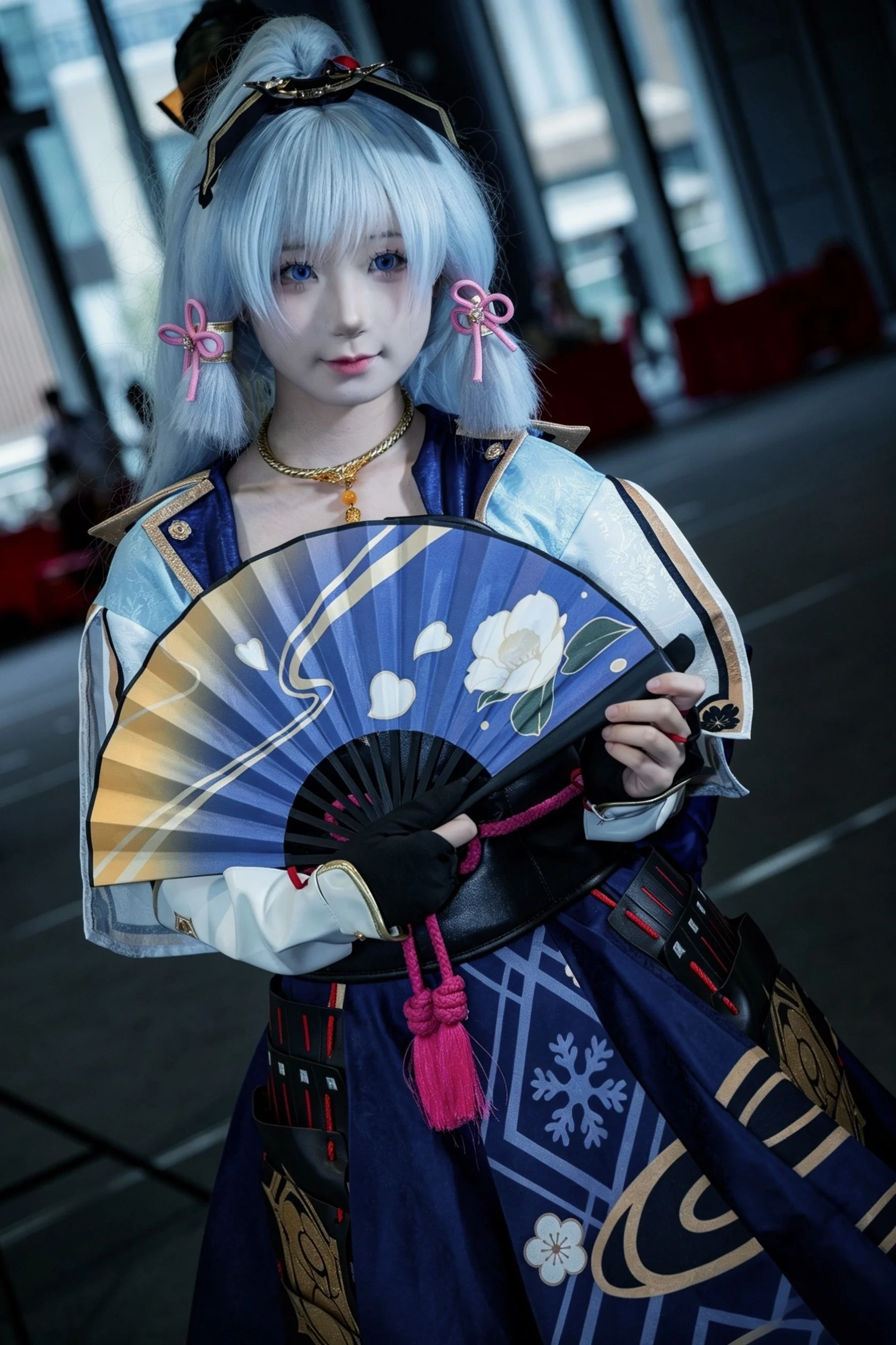 [Kamisato Ayaka Cosplay] Frost and Snow Dance of the Heron Princess - Image 3