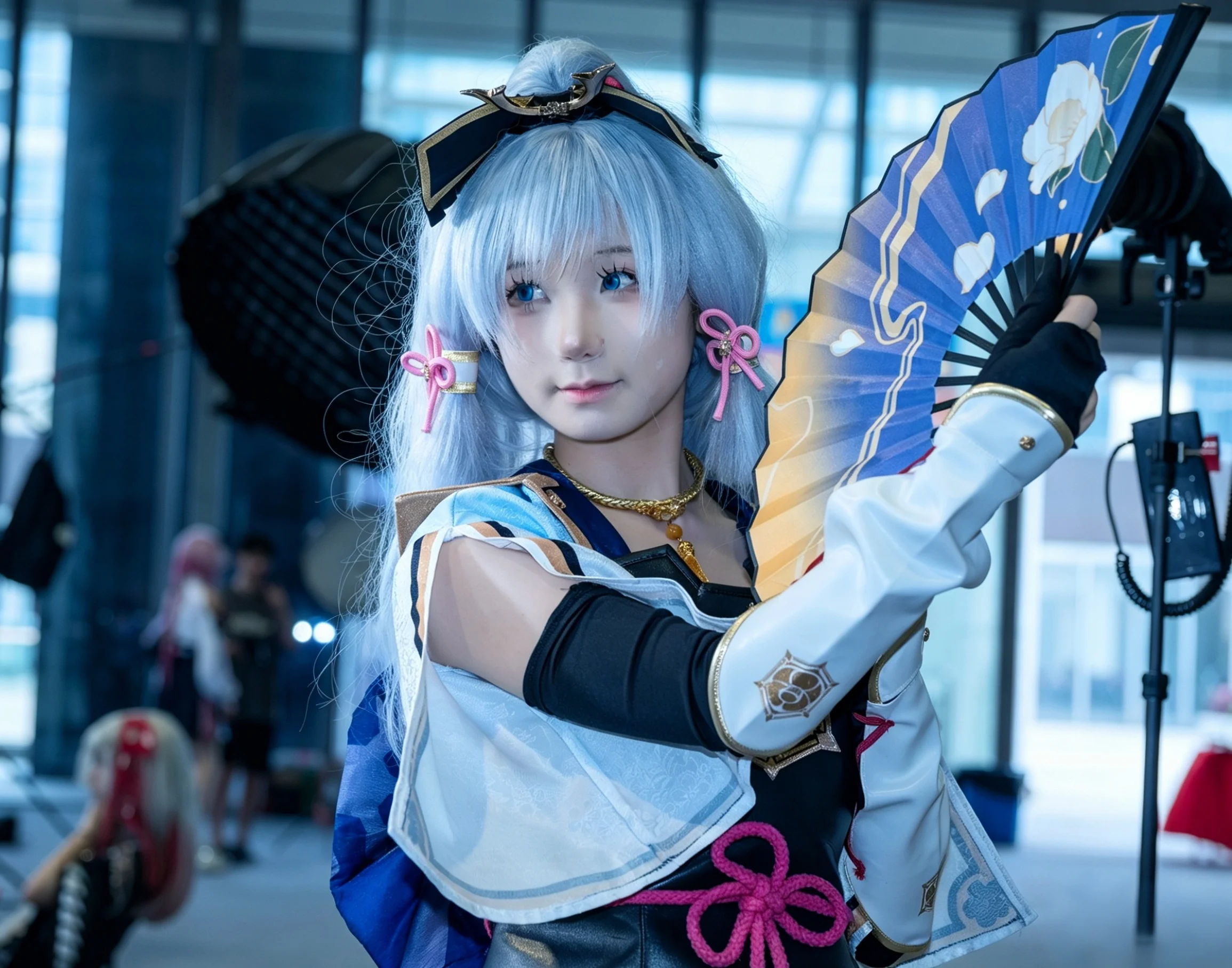 [Kamisato Ayaka Cosplay] Frost and Snow Dance of the Heron Princess - Image 4