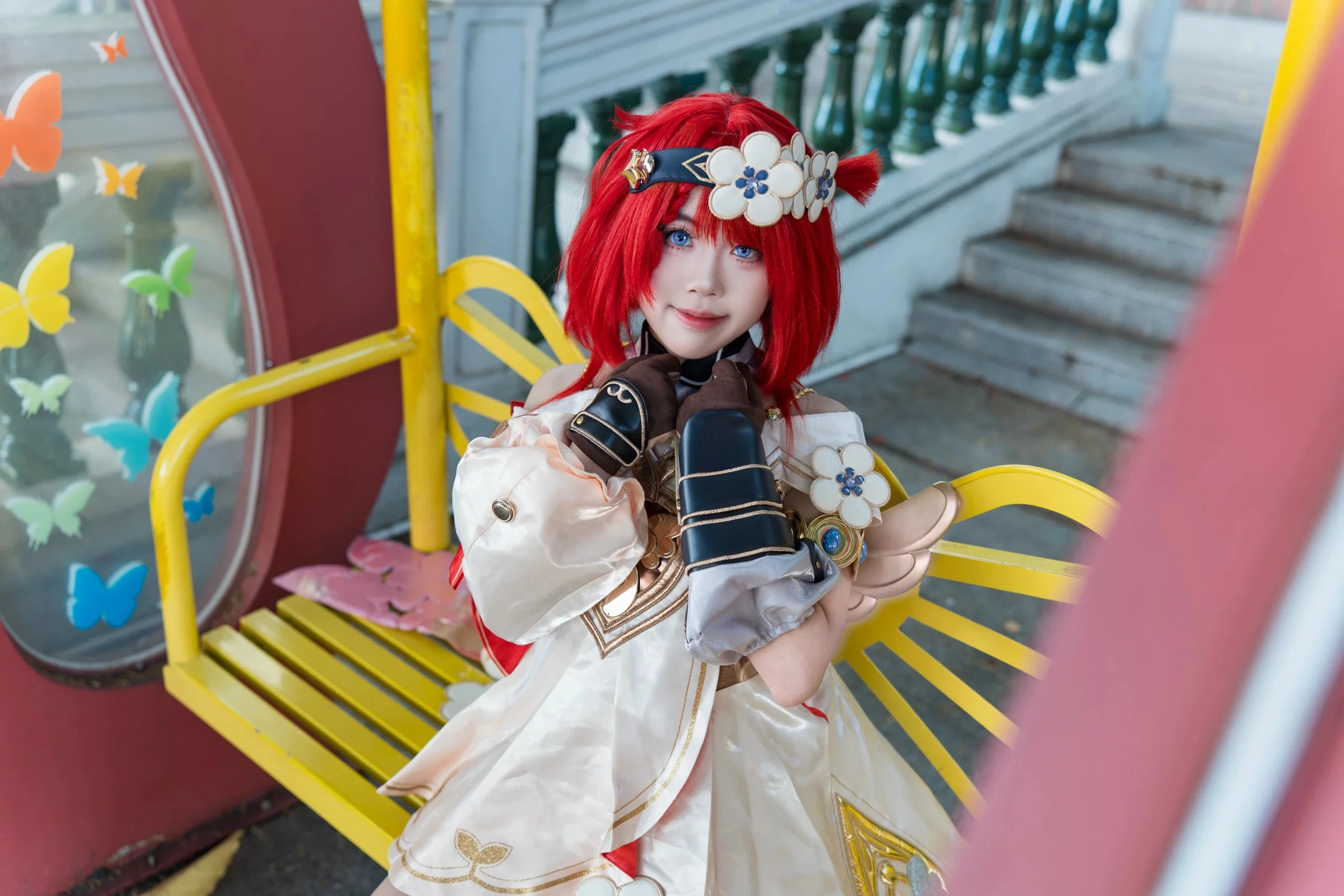【トリビー コスプレ】崩壊：スターレイル 階段を歩む爽やかなロケ撮影 - 10 枚目