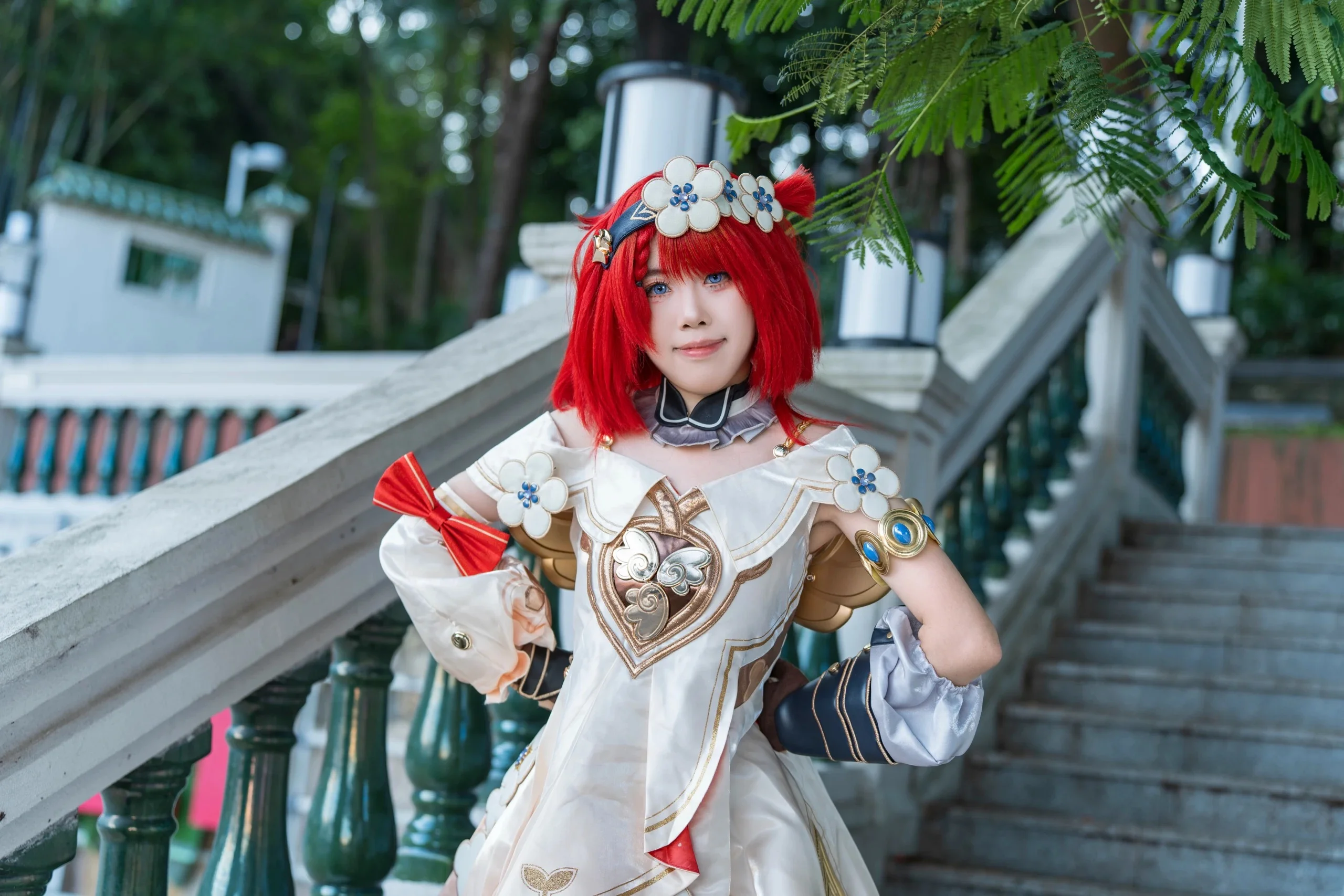 【トリビー コスプレ】崩壊：スターレイル 階段を歩む爽やかなロケ撮影 - 3 枚目