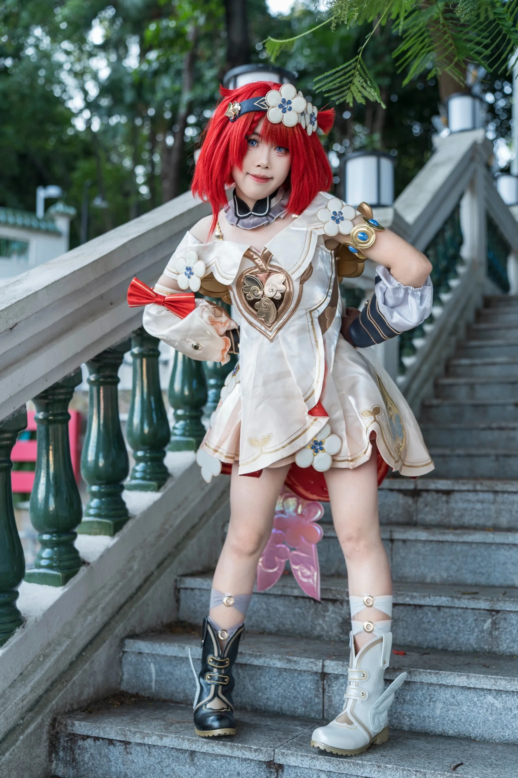 【トリビー コスプレ】崩壊：スターレイル 階段を歩む爽やかなロケ撮影 - 5 枚目