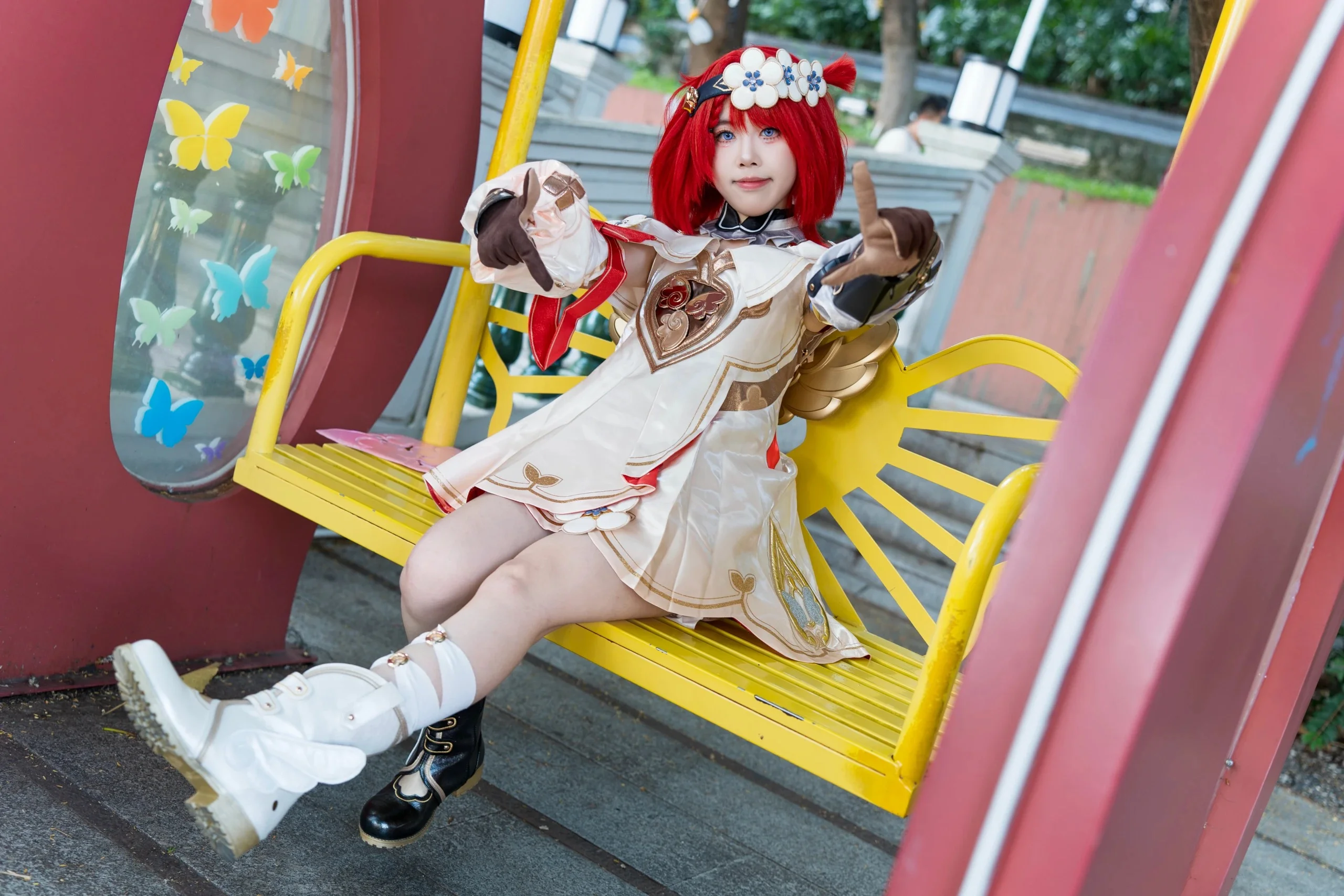 【トリビー コスプレ】崩壊：スターレイル 階段を歩む爽やかなロケ撮影 - 9 枚目