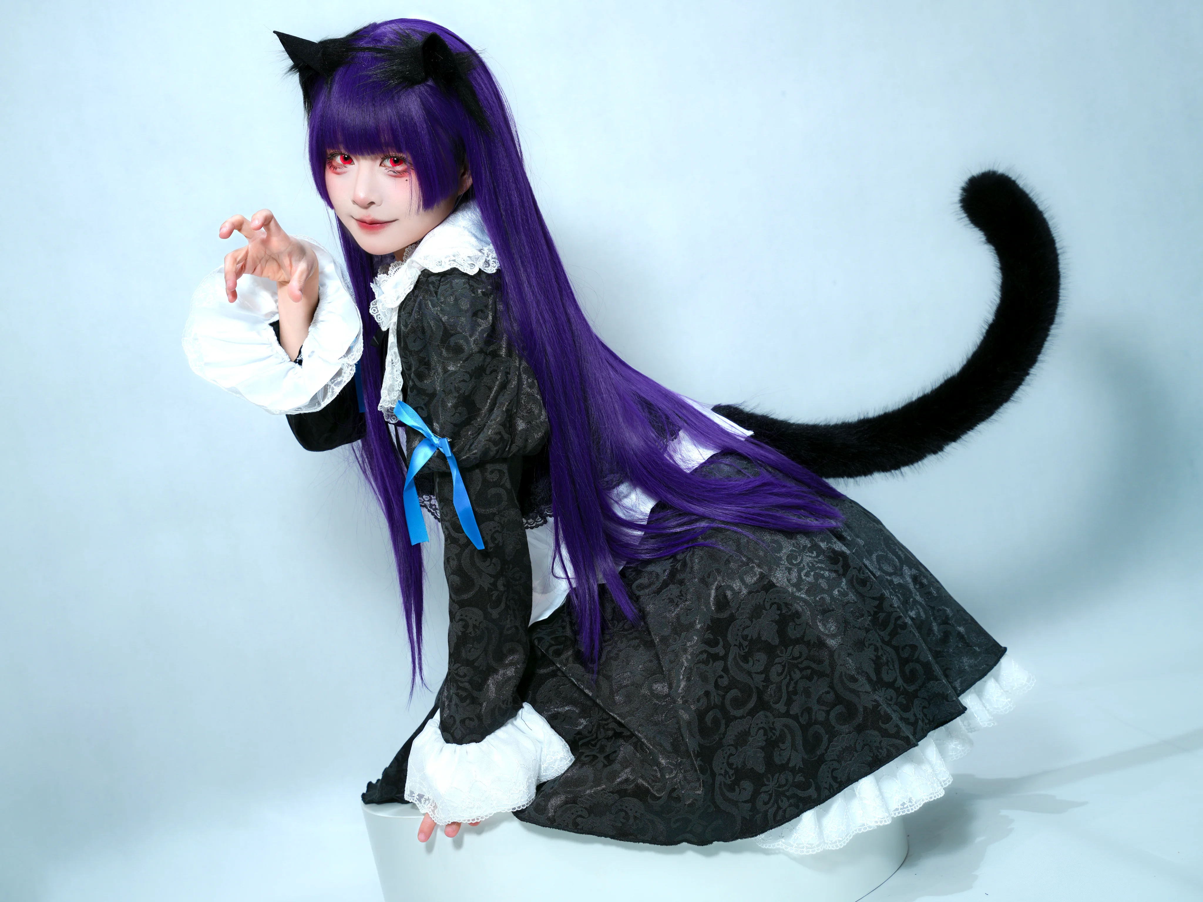 【五更琉璃cos】紫瞳黑猫，不做陪衬的女主角 - 第 2 张