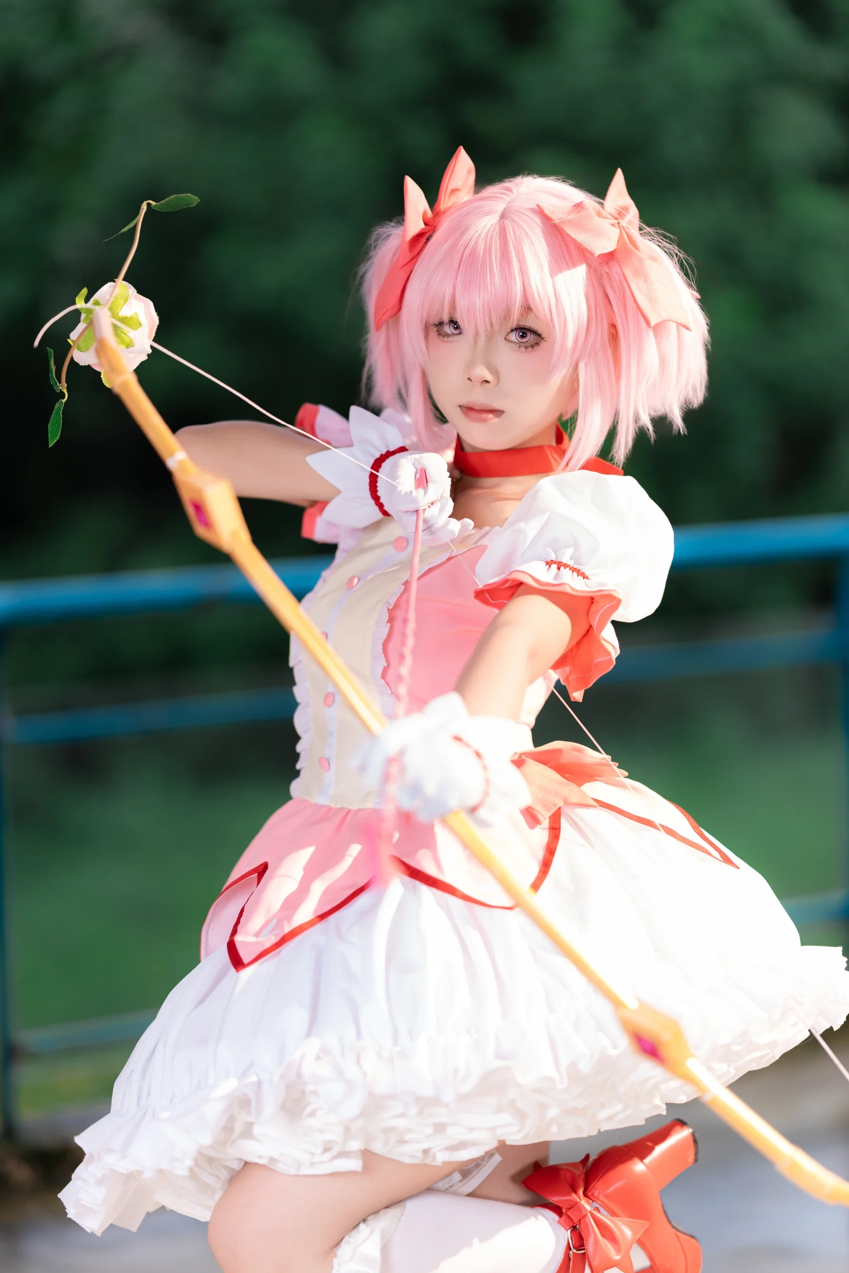 【魔法少女小圆cos】雨天外景闪光灯模拟阳光拍摄记录 - 第 5 张