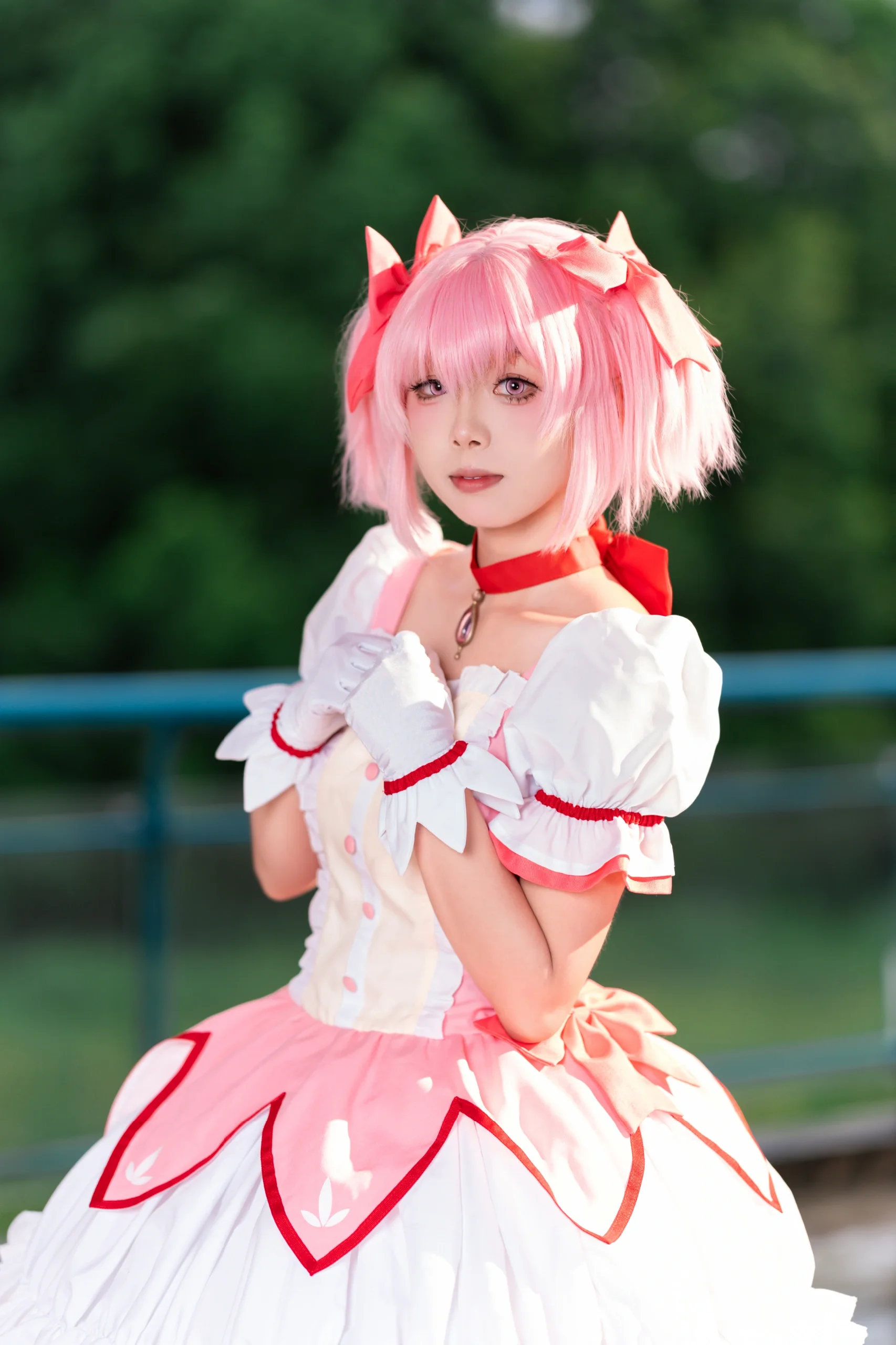 【魔法少女小圆cos】雨天外景闪光灯模拟阳光拍摄记录 - 第 6 张