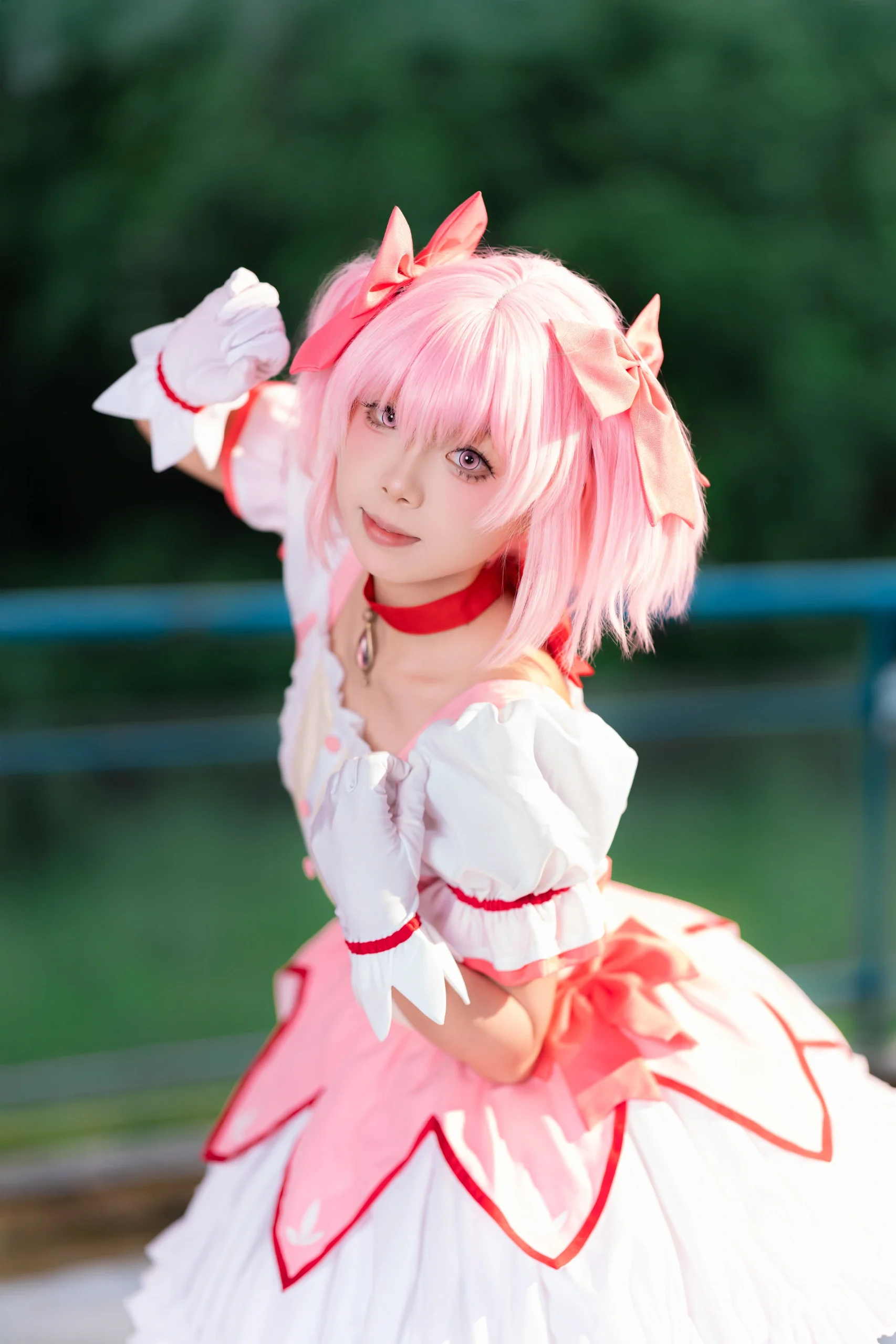 【魔法少女小圆cos】雨天外景闪光灯模拟阳光拍摄记录 - 第 7 张