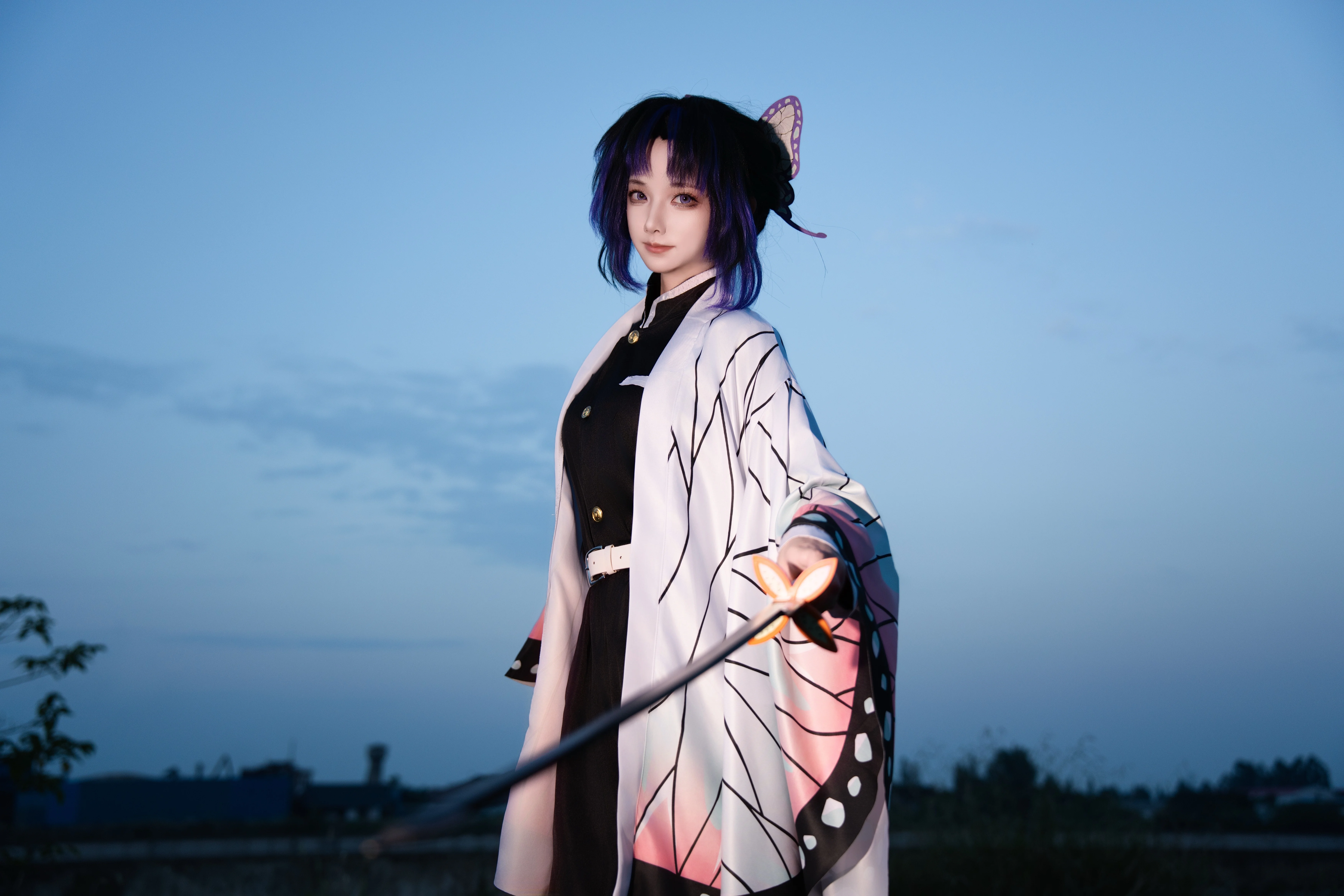 【蝴蝶忍cos】鬼灭之刃，林间蝶影与刀光 - 第 7 张