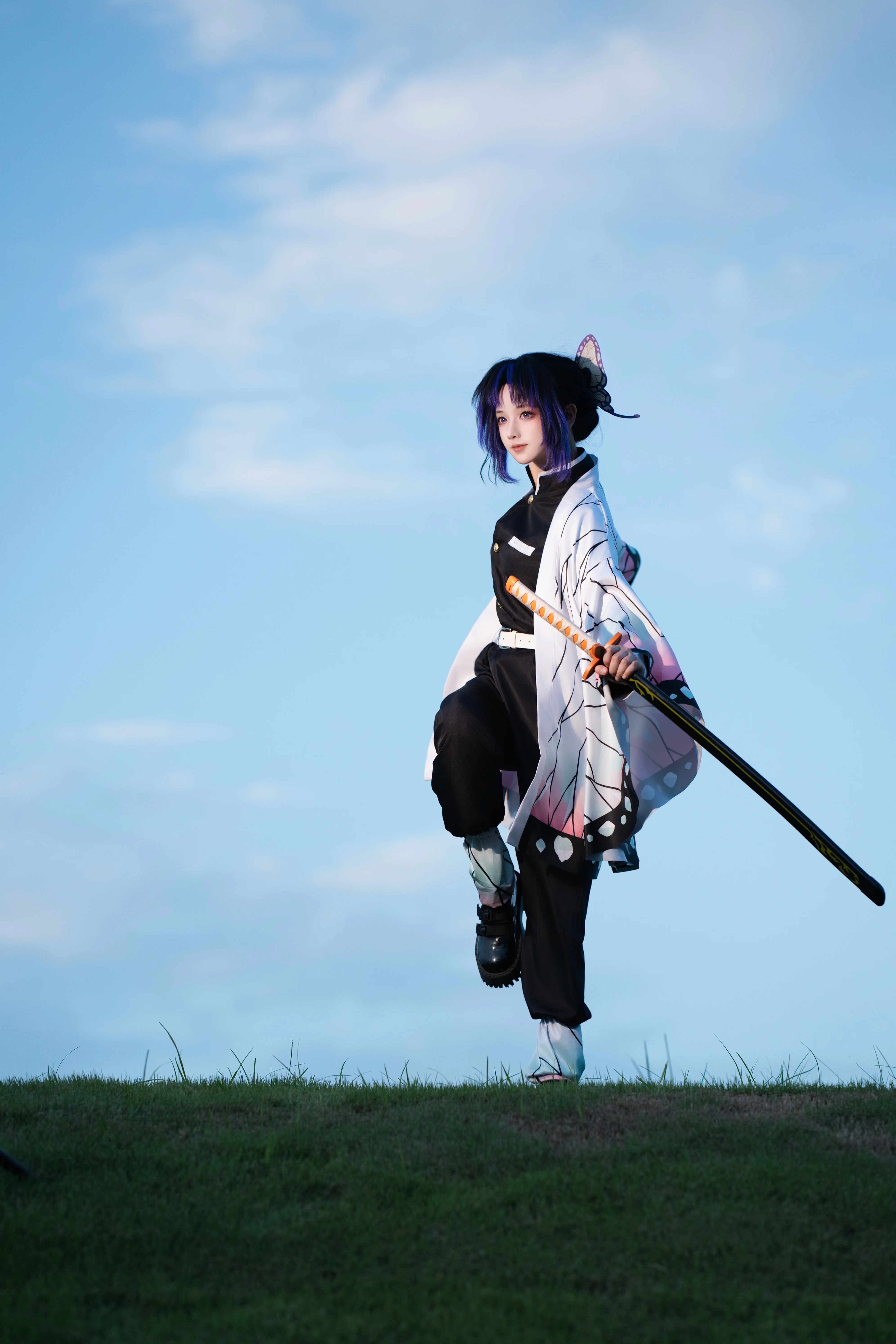 【蝴蝶忍cos】鬼灭之刃，林间蝶影与刀光 - 第 9 张