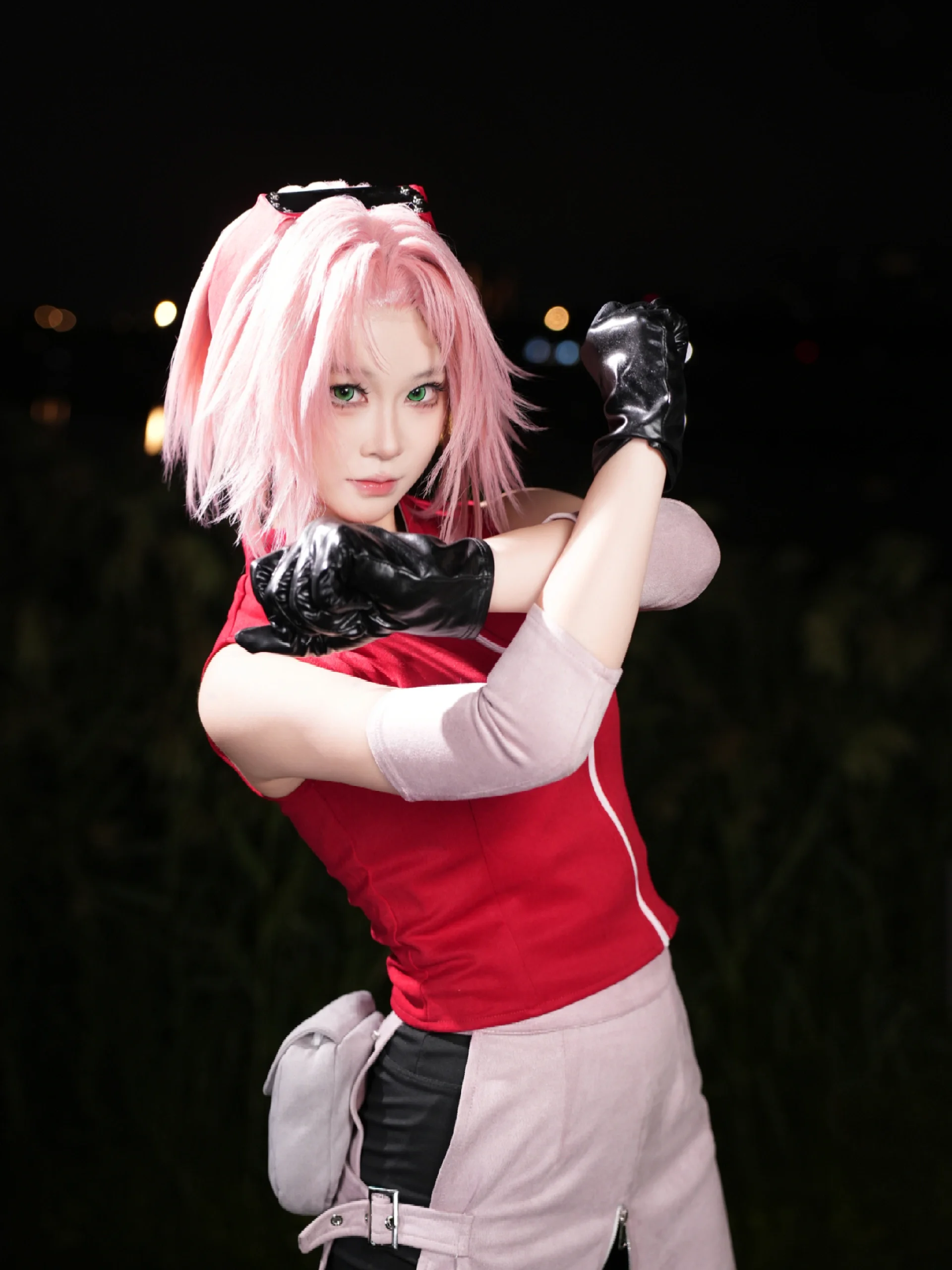 【春野樱cos】成都世界线的夜间战斗与摄影记录 - 第 2 张