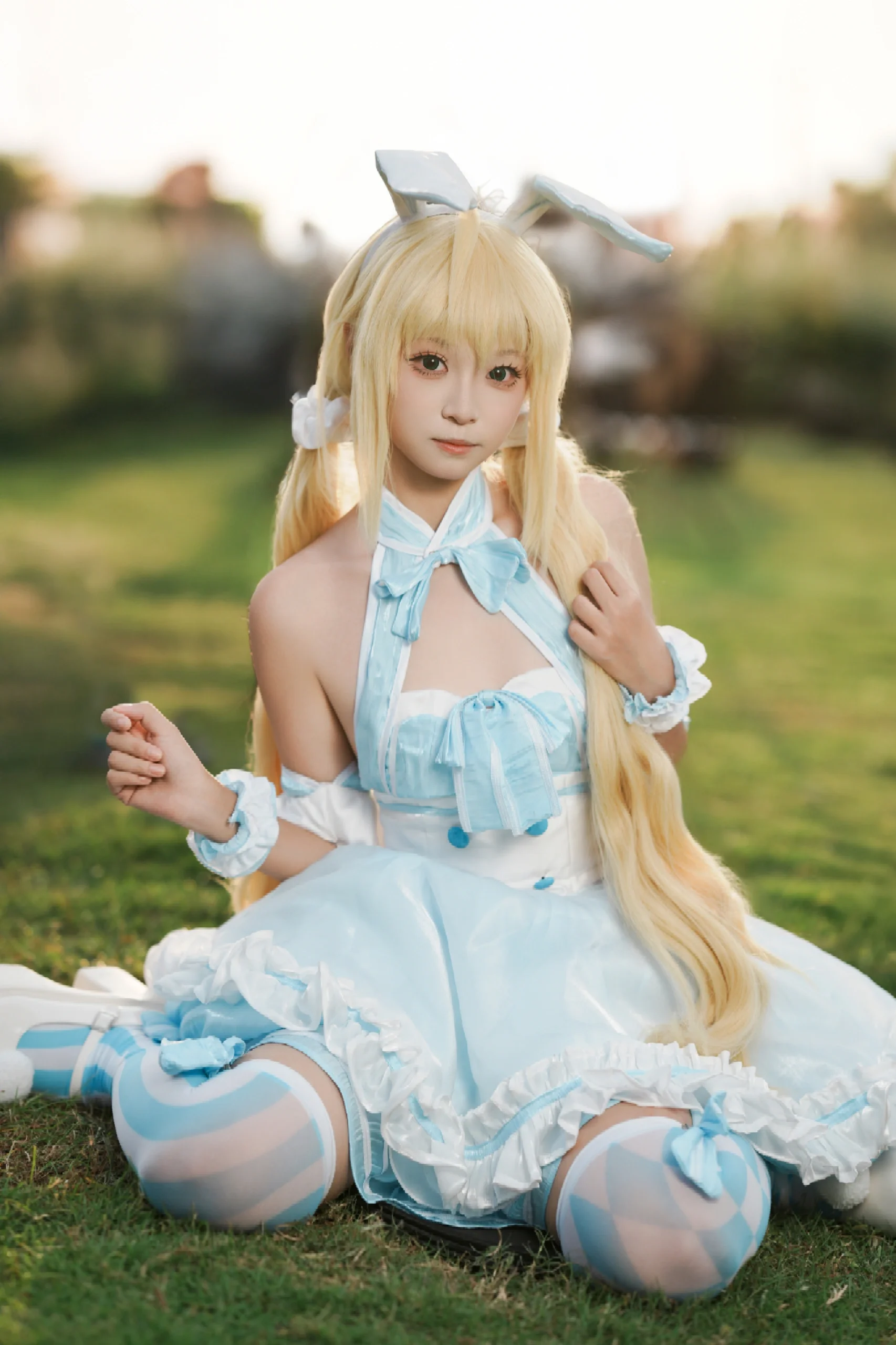 【阿尔托莉雅cos】成都世界线漫展外拍，Fate/Grand Order的清新兔耳造型 - 第 4 张