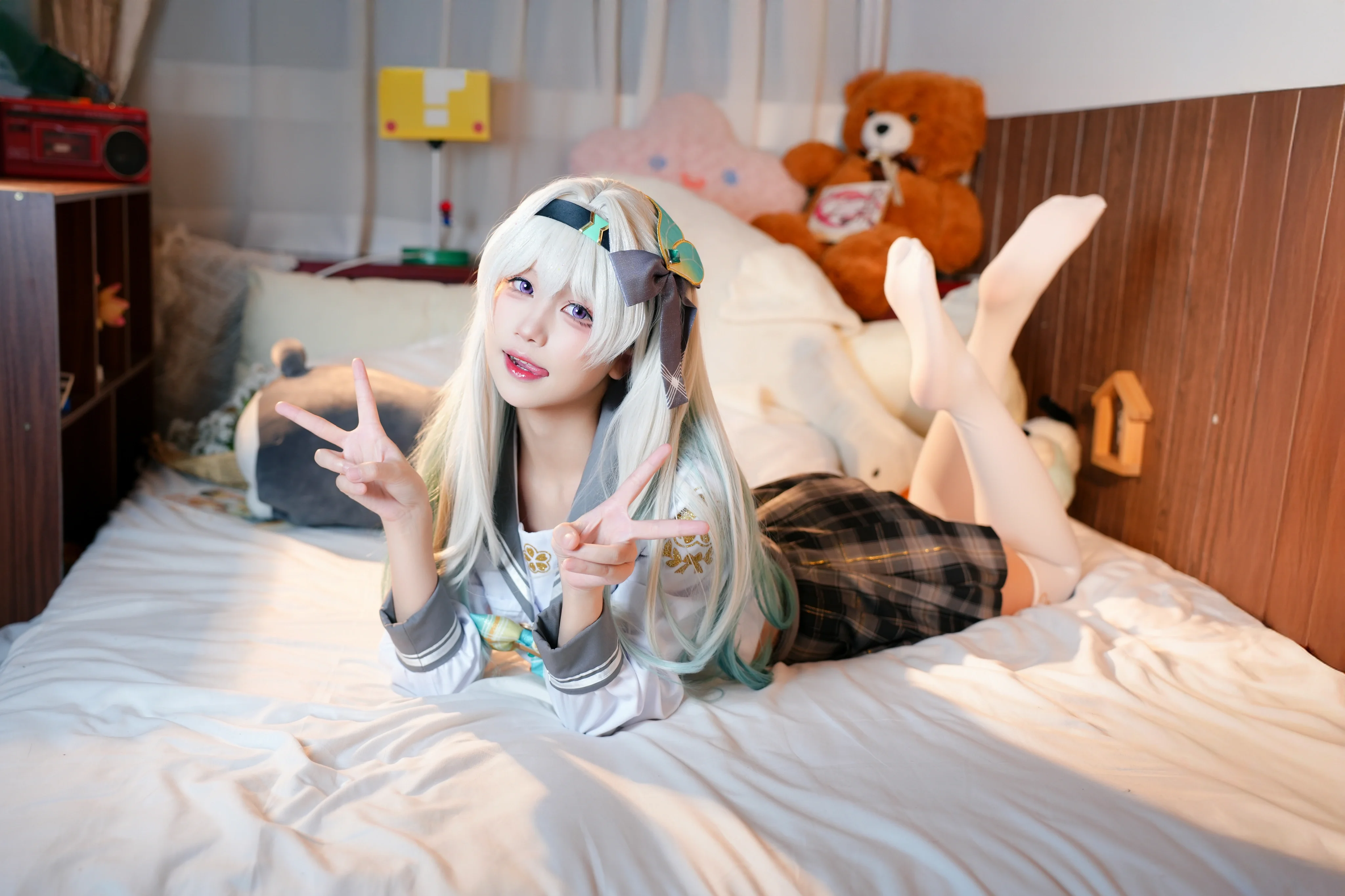 【流萤cos】崩坏星穹铁道里的超甜美JK造型 - 第 6 张