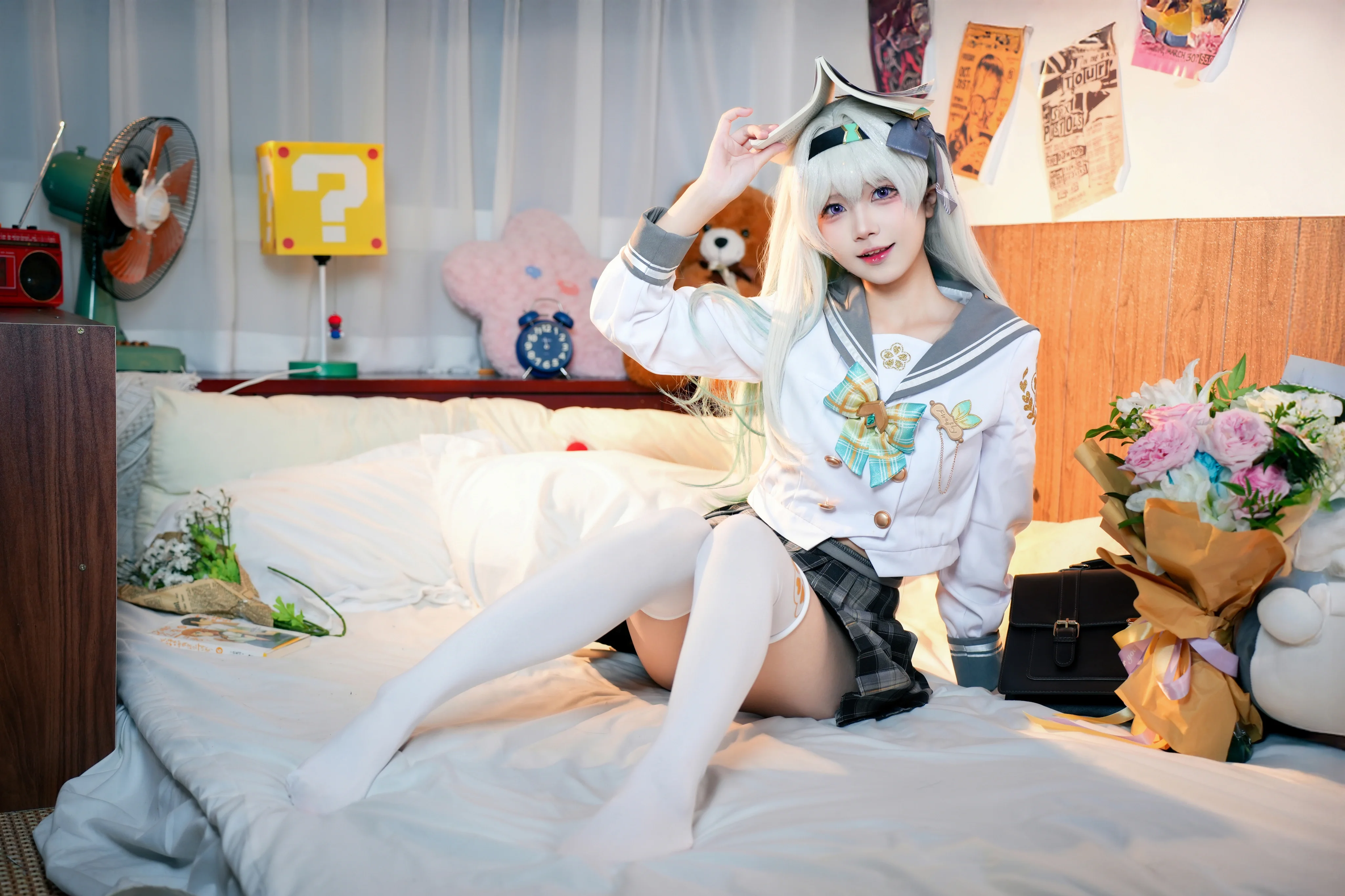 【流萤cos】崩坏星穹铁道里的超甜美JK造型 - 第 9 张