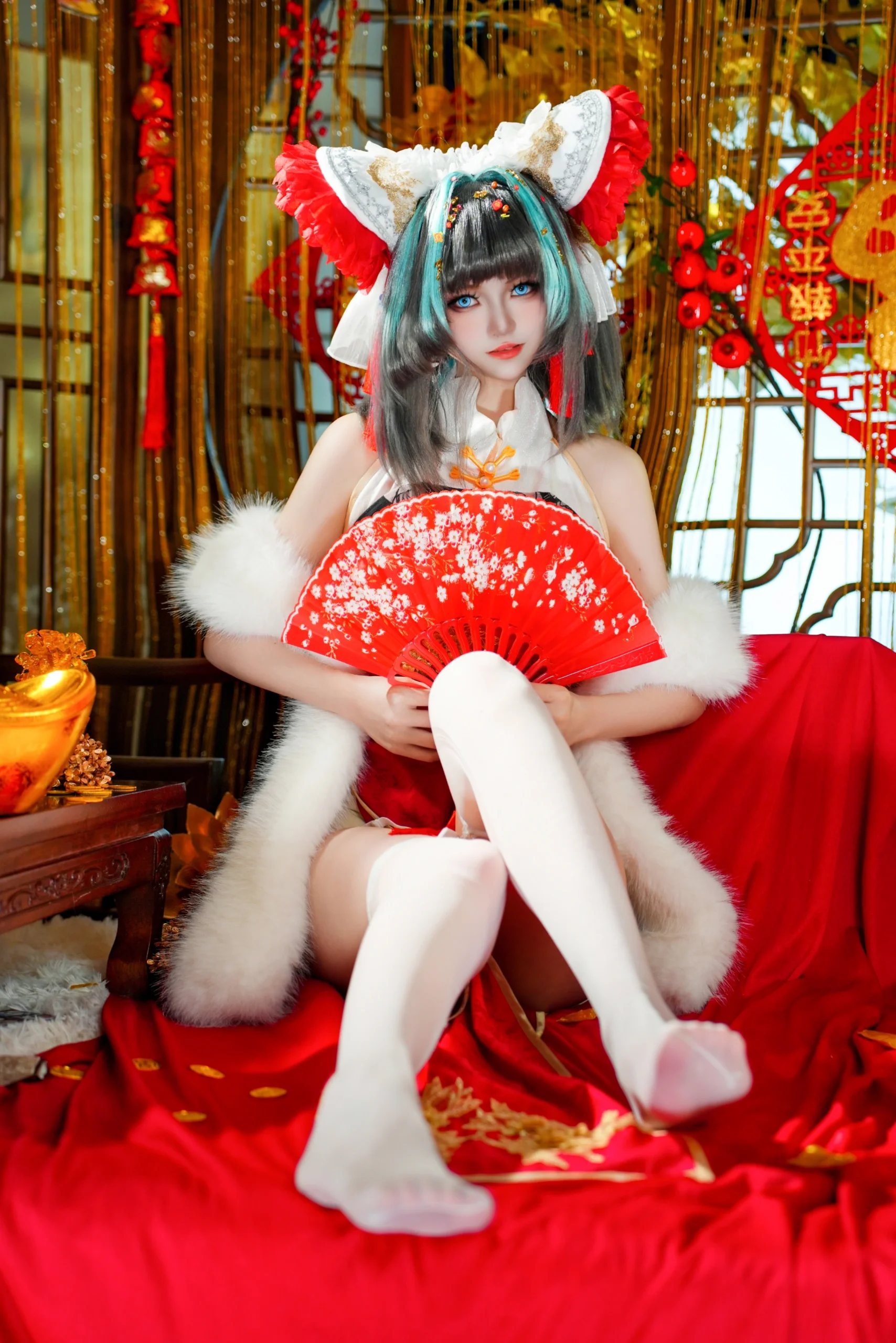 【柴郡cos】碧蓝航线新年旗袍造型分享 - 第 1 张