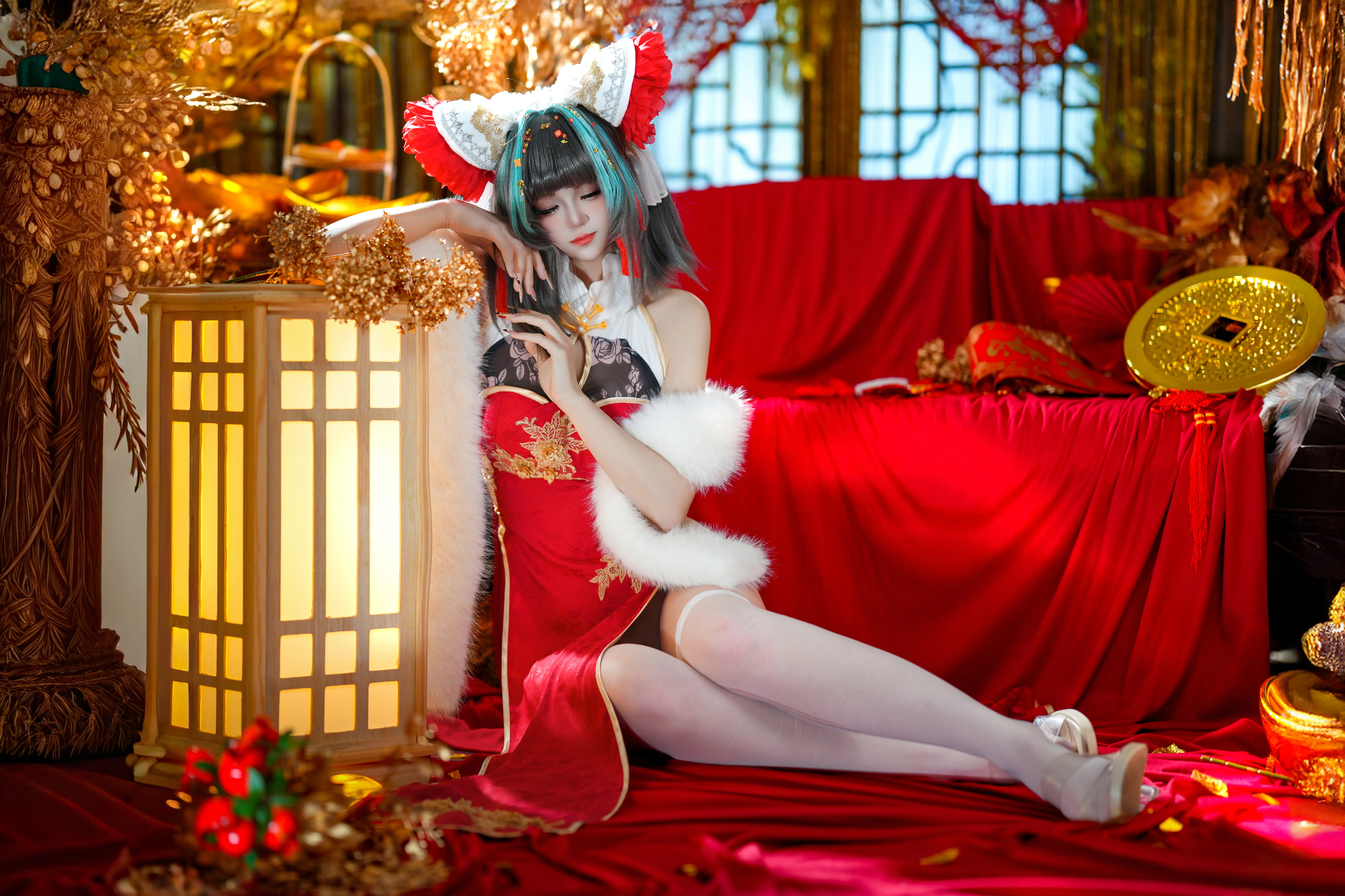 【柴郡cos】碧蓝航线新年旗袍造型分享 - 第 2 张