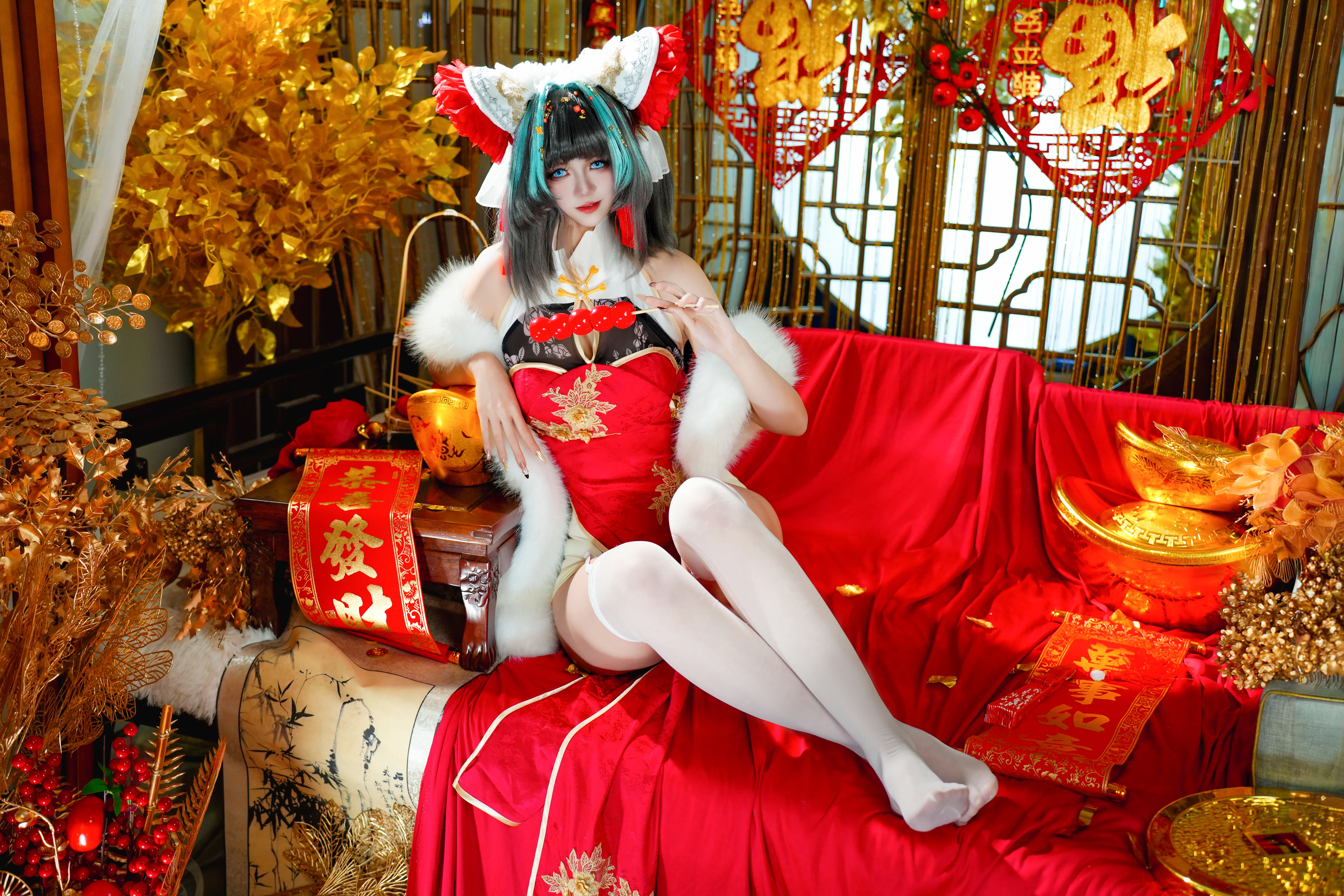 【柴郡cos】碧蓝航线新年旗袍造型分享 - 第 5 张