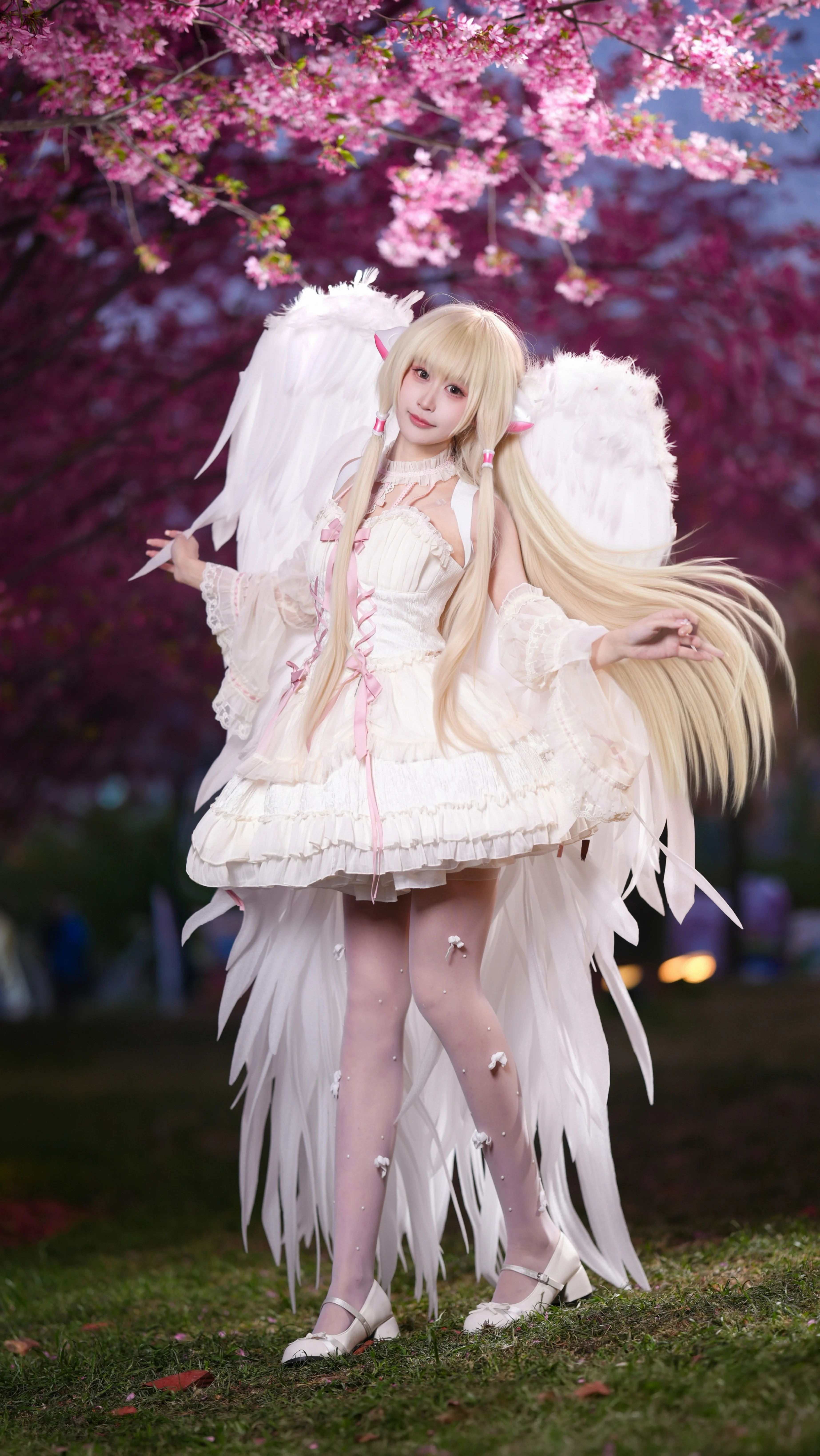 【小叽cos】人形电脑天使心，烂漫樱花里的浪漫定格 - 第 2 张