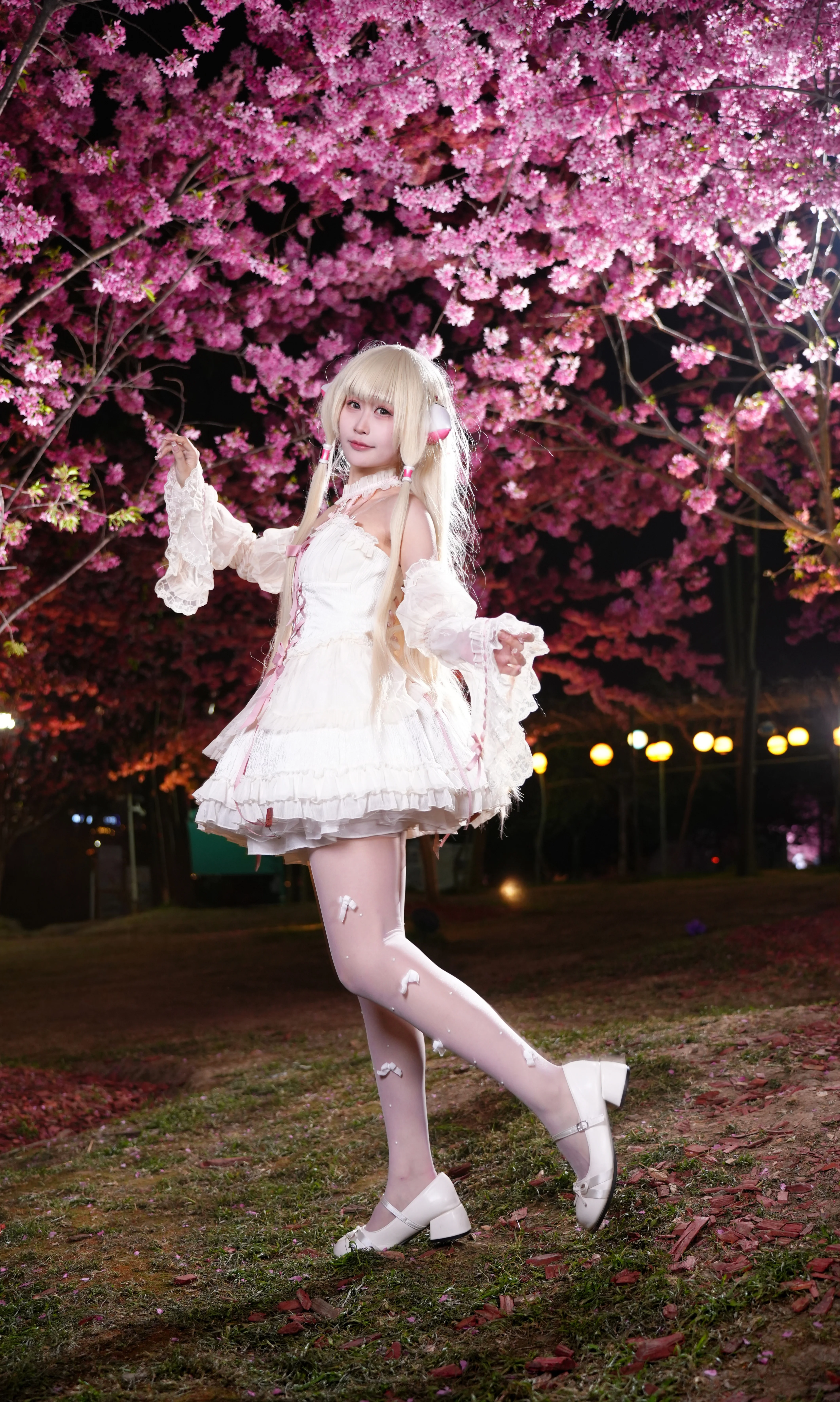 【小叽cos】人形电脑天使心，烂漫樱花里的浪漫定格 - 第 3 张