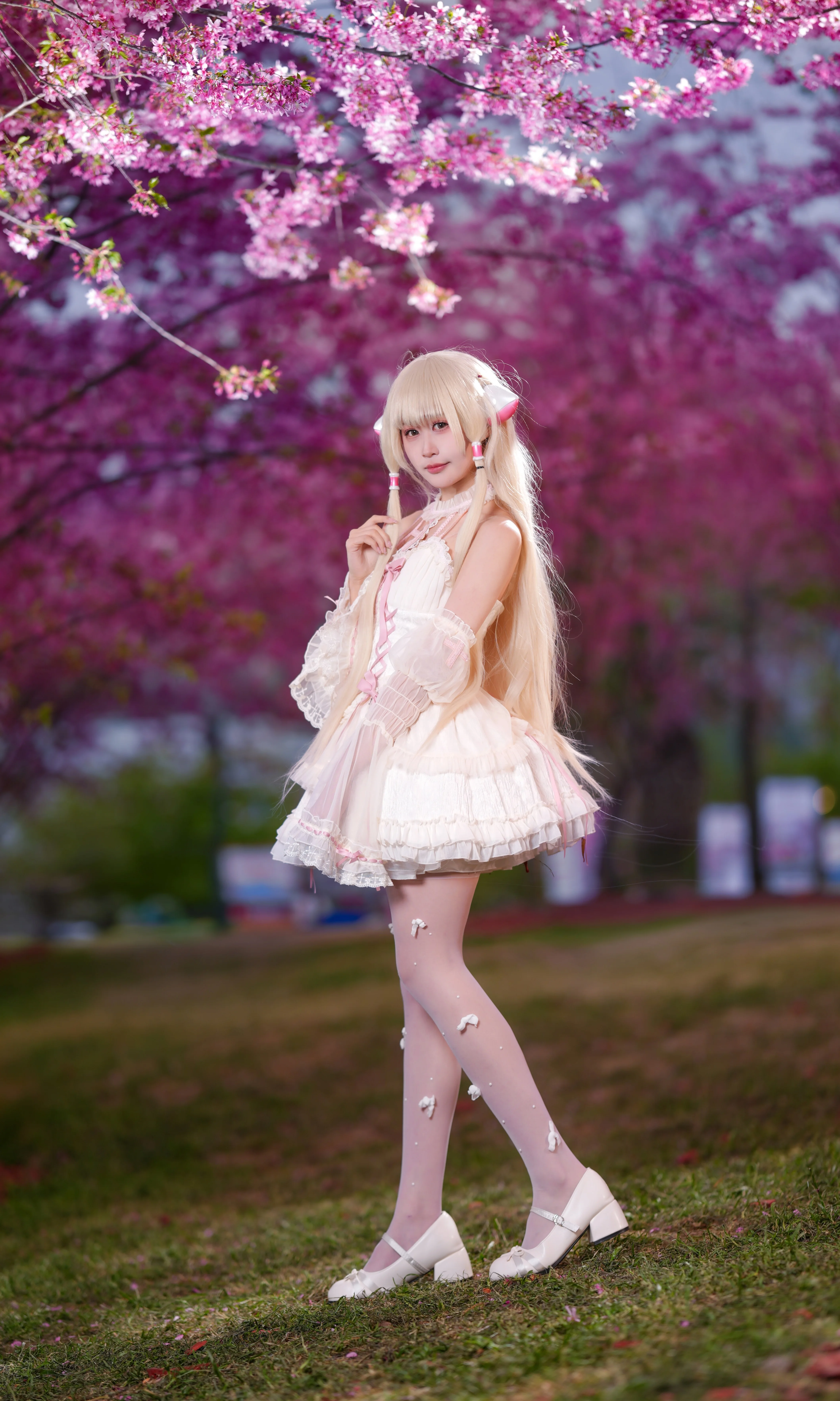 【小叽cos】人形电脑天使心，烂漫樱花里的浪漫定格 - 第 4 张