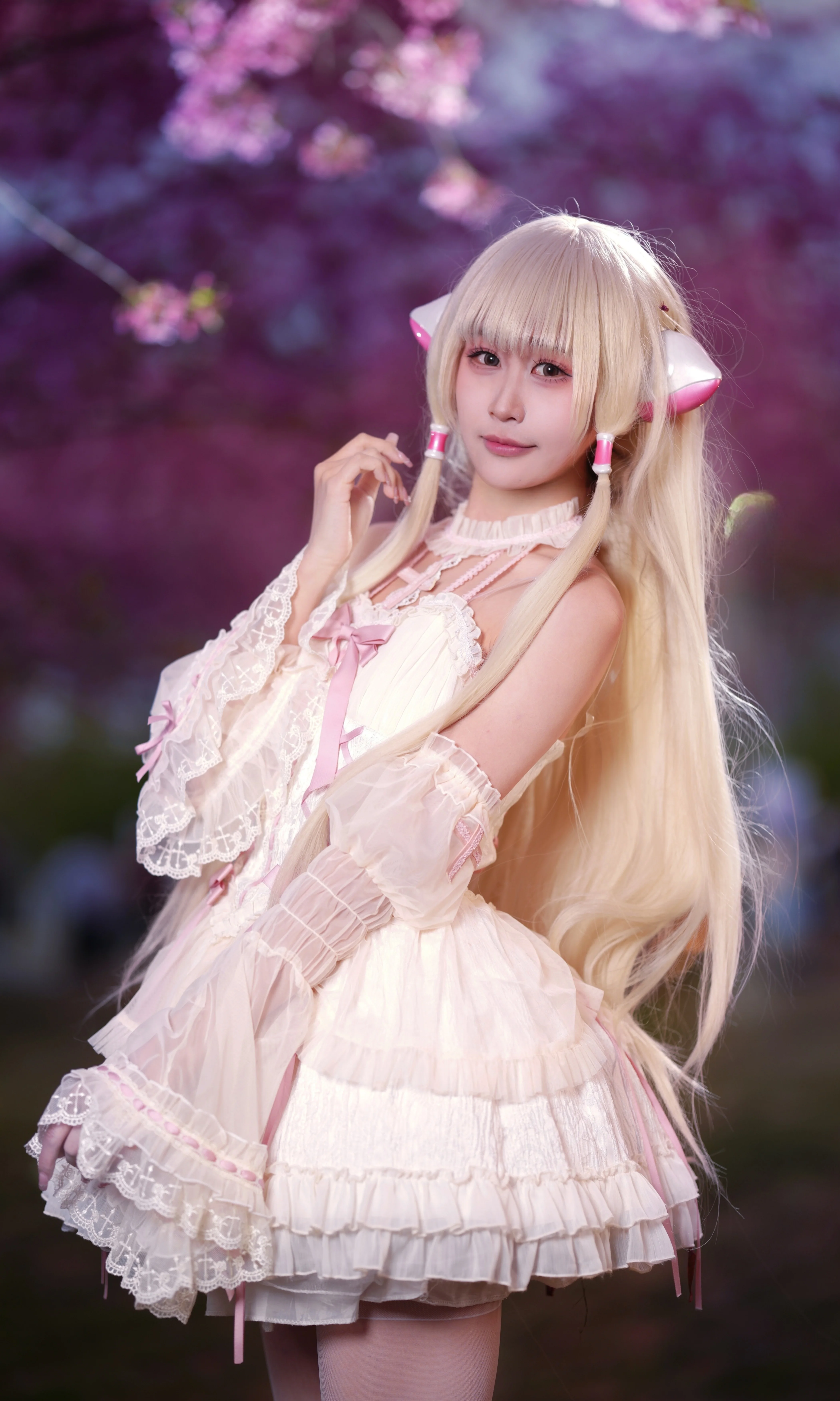 【小叽cos】人形电脑天使心，烂漫樱花里的浪漫定格 - 第 7 张