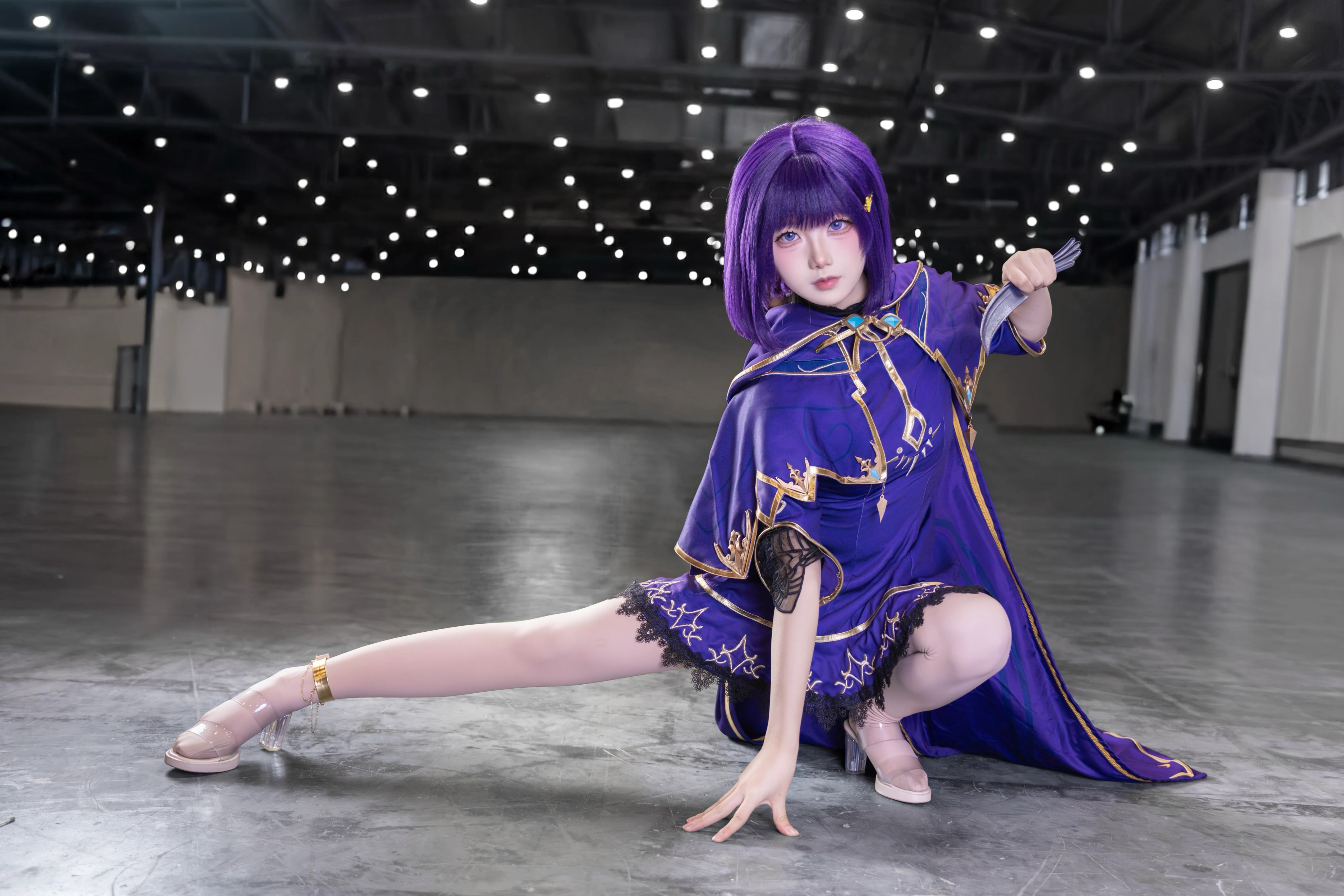 [Sheng Cai'er Cosplay] Purple Hair Convention Photos from World Line Anime Convention