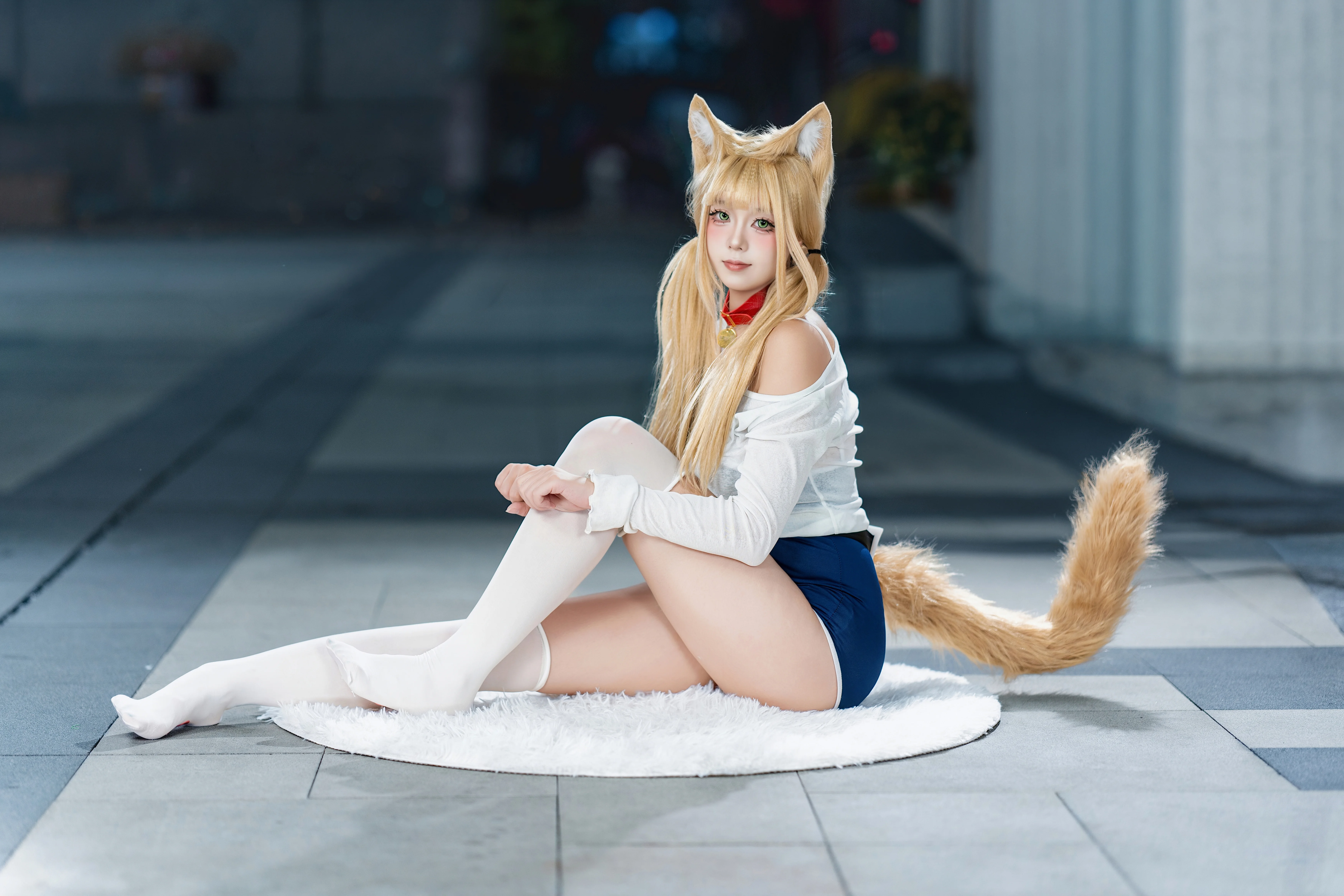 【黄豆粉cos】泳装款猫娘，漫展外场的随拍 - 第 4 张
