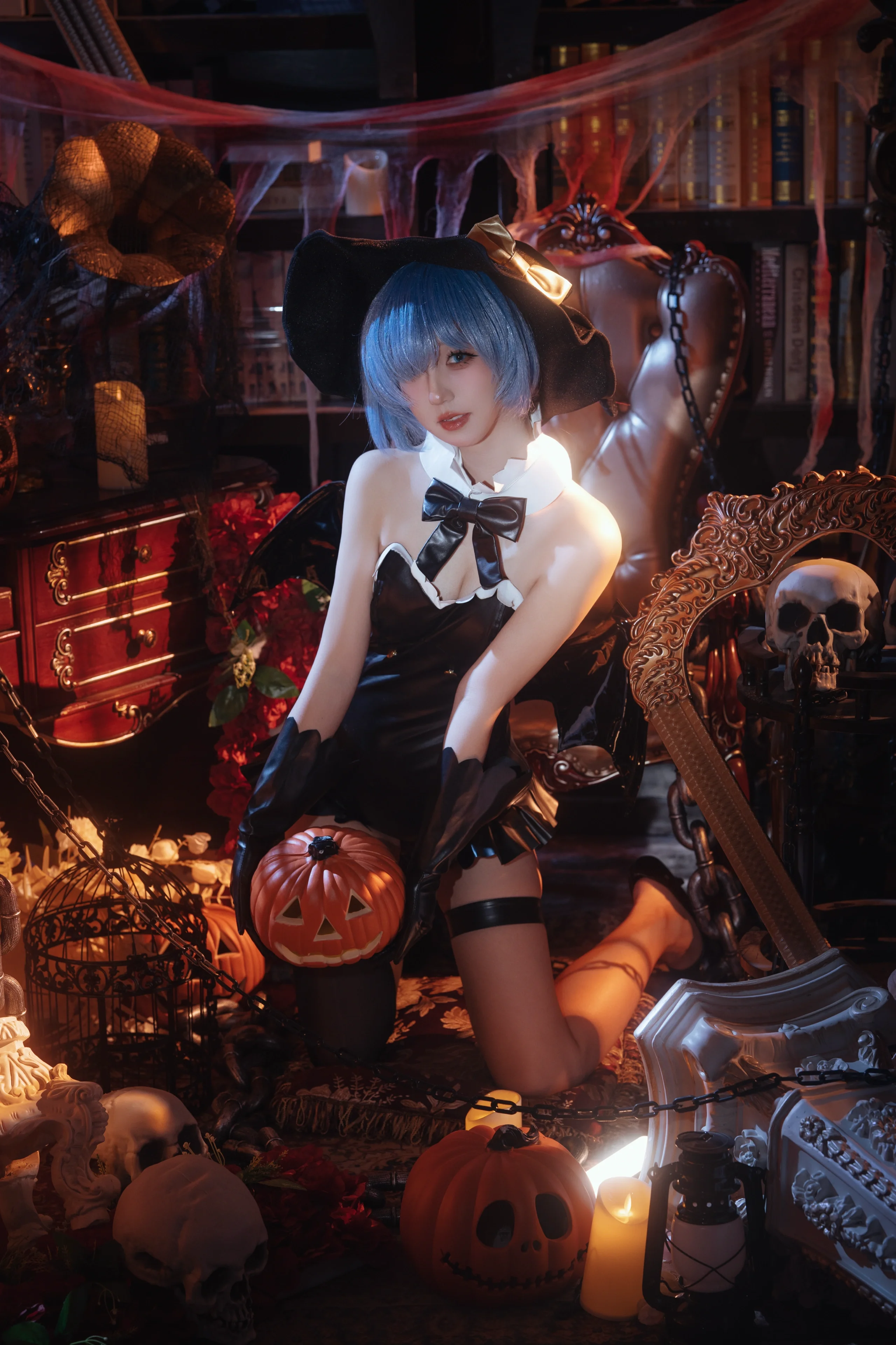 【蕾姆cos】从零开始的异世界生活，万圣节的暗黑魔女诠释 - 第 2 张